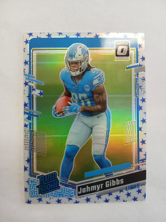 2023 Donruss Optic Jahmyr Gibbs Rated Rookie Stars Holo SP