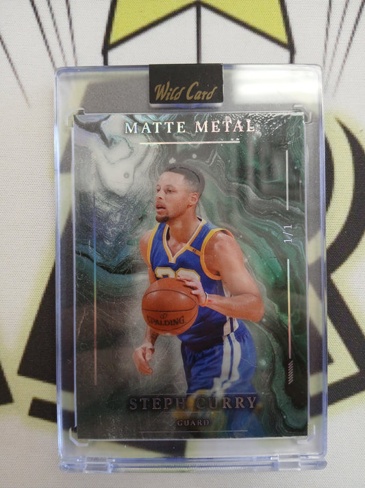 2026 Wild Card Steph Curry Matte Metal Green #1/1 One of One