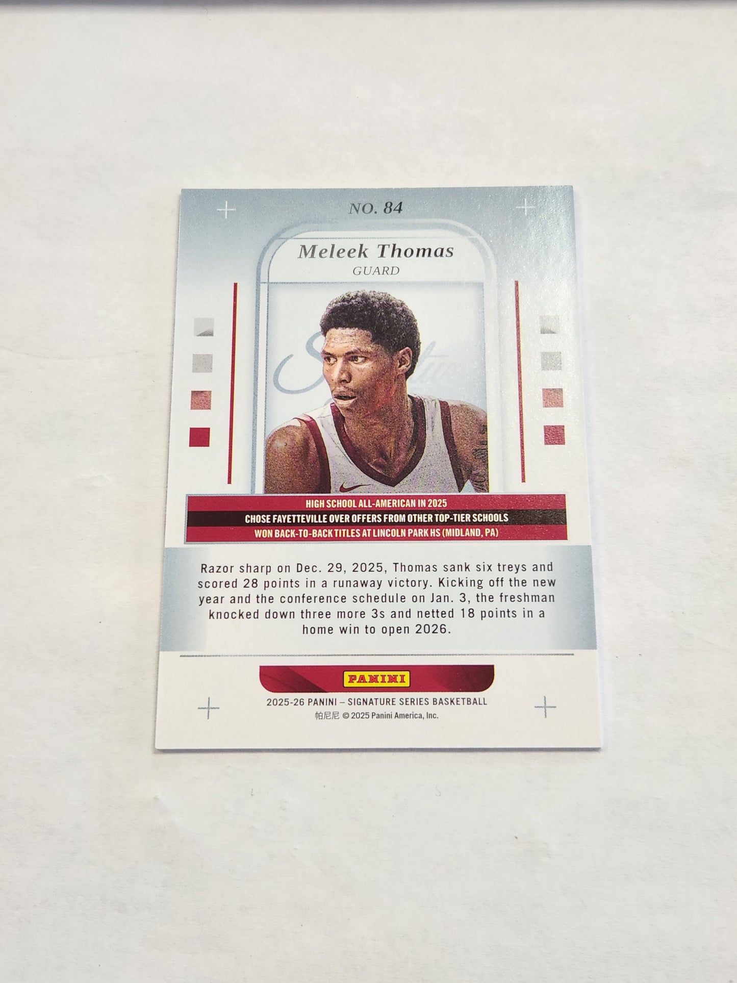 2025 Signature Series Meleek Thomas Gold Glitter #/3