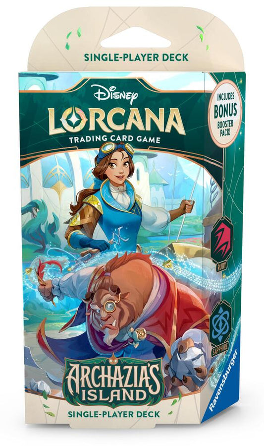 Disney Lorcana Archazia's Island TCG Ruby Sapphire Starter Deck