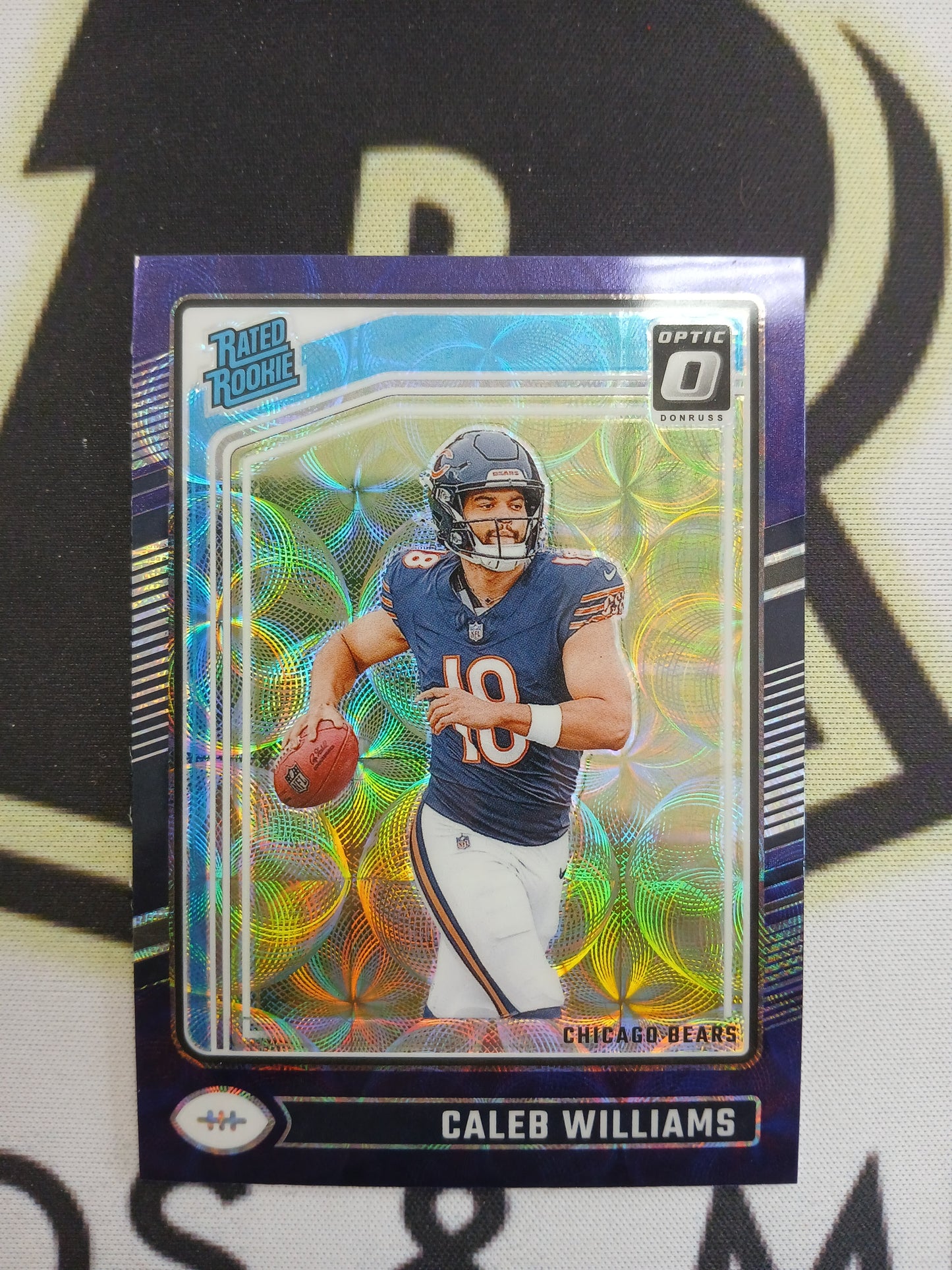 2024 Donruss Optic Caleb Williams Rated Rookie Purple Scope