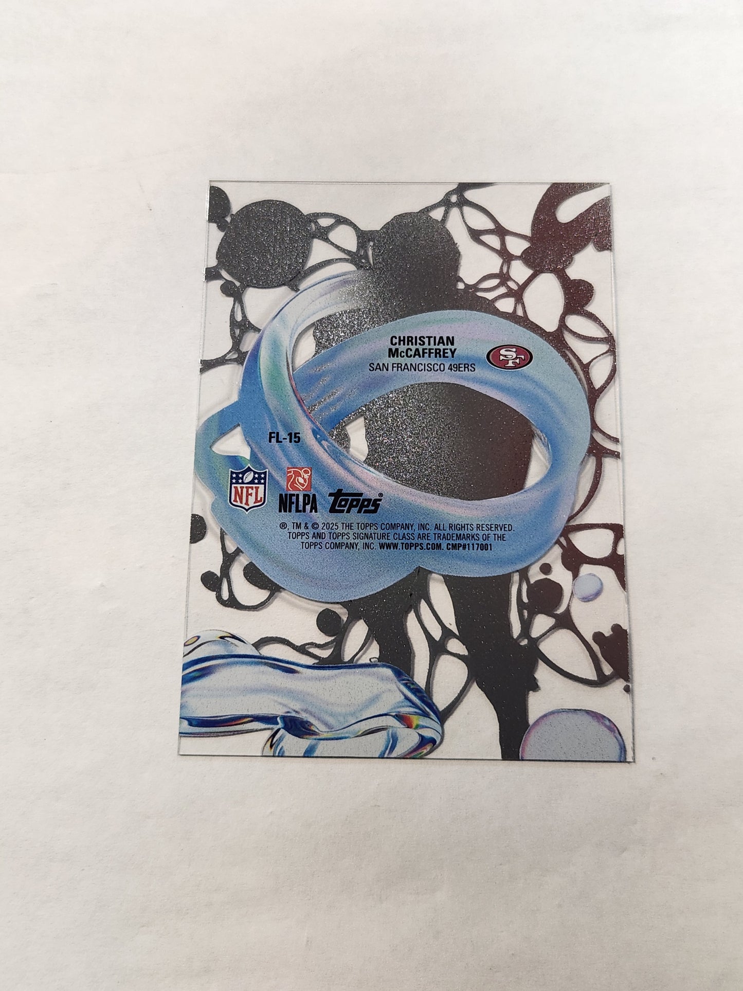 2025 Topps Signature Class Christian McCaffrey Fluidity Acetate Case Hit SSP