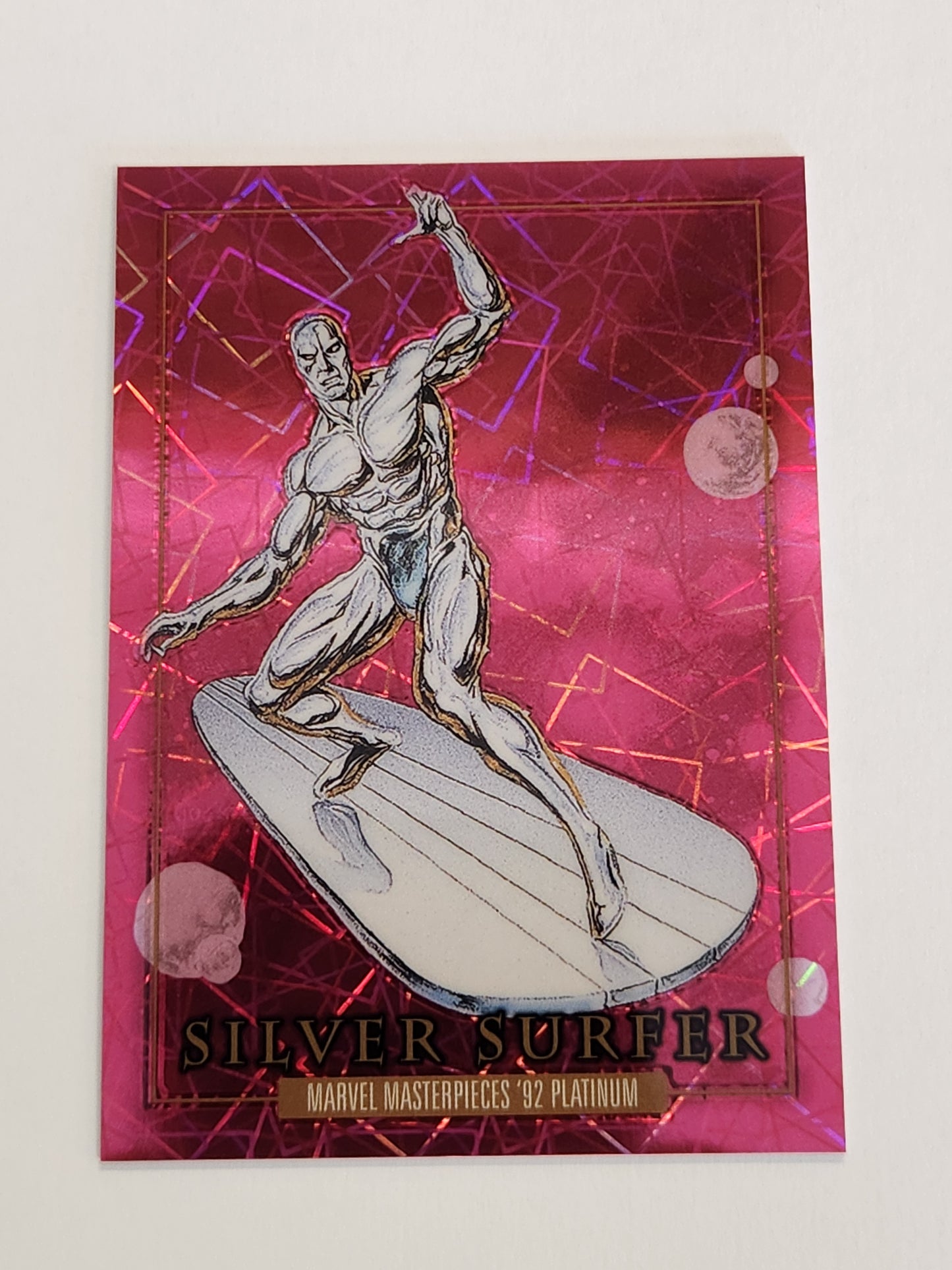 2024 Skybox Masterpieces Silver Surfer Pink Lasers '92 Platinum