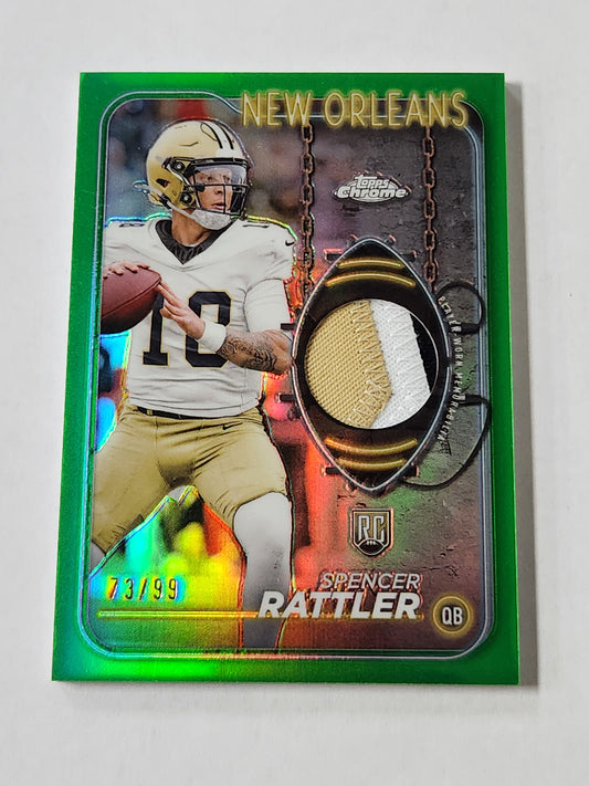 2024 Topps Chrome Spencer Rattler Relic /99