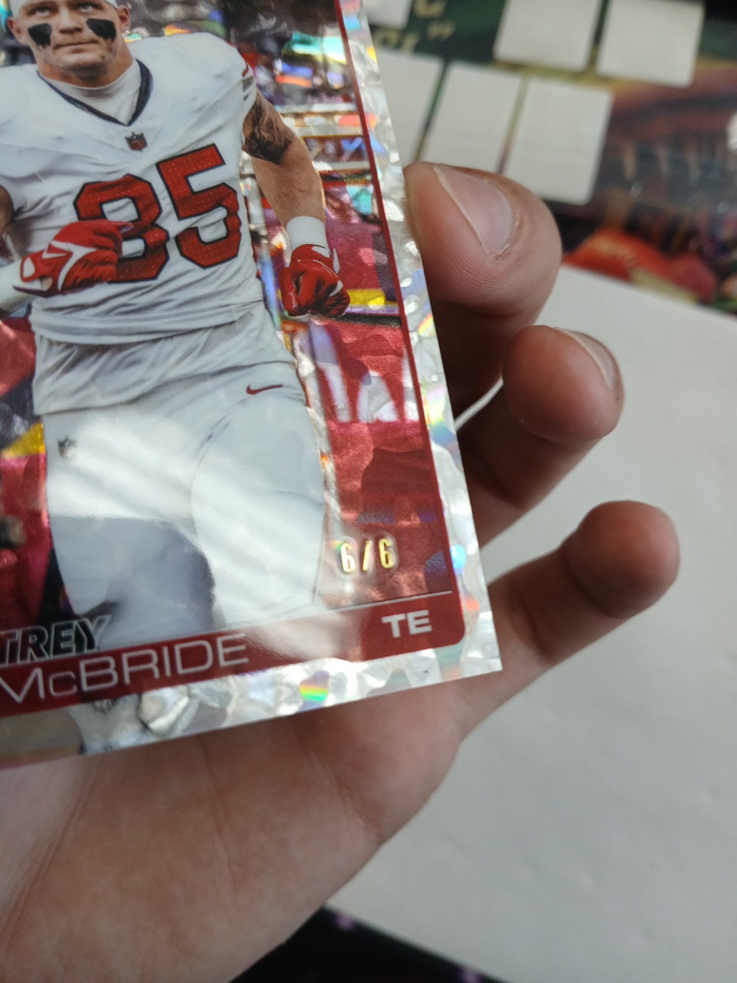 2025 Topps Chrome Trey McBride Molten Mercury First Day Issue Image Variation SSP #6/6