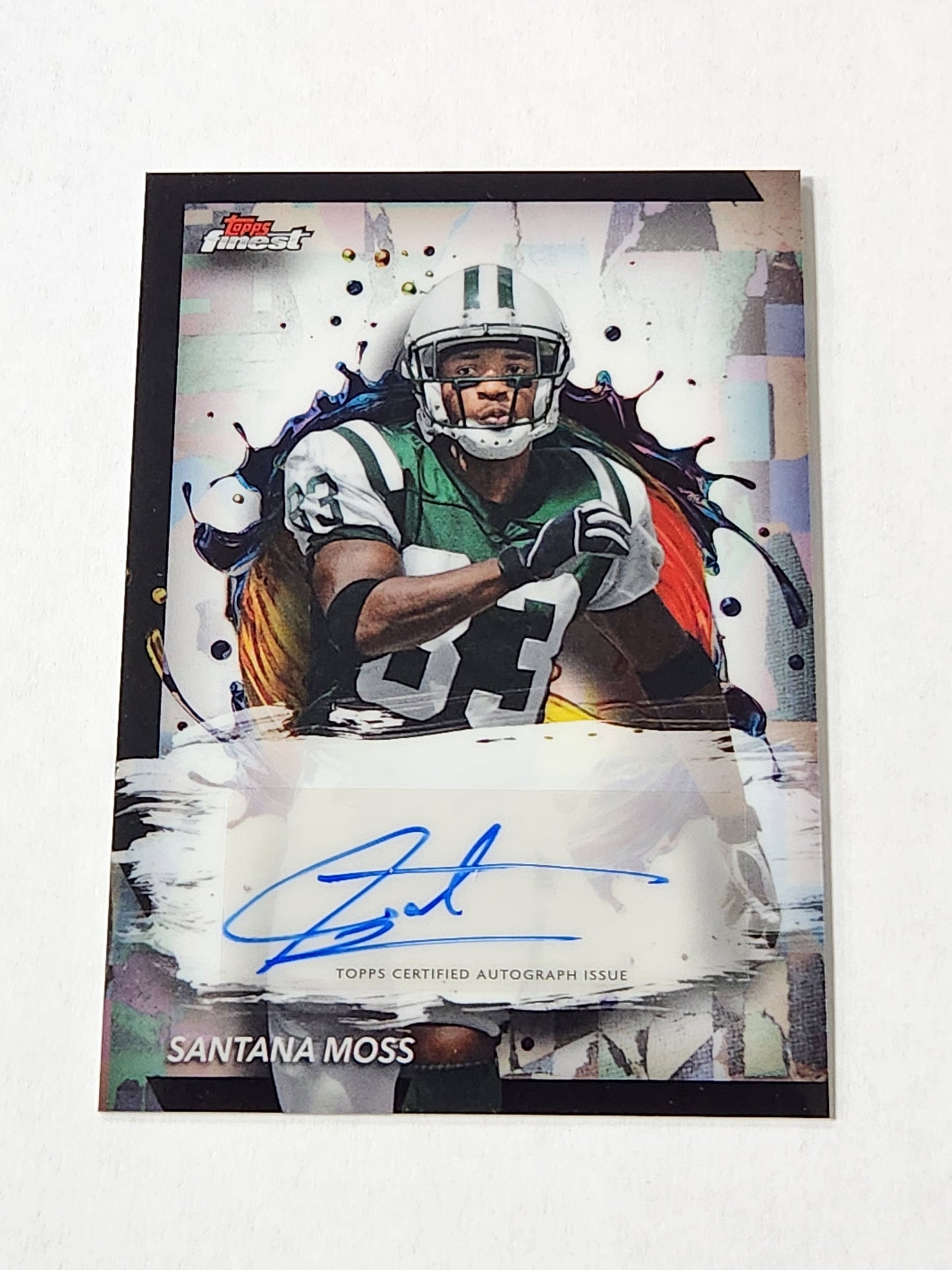 2024 Topps Finest Santana Moss Auto FA-SM