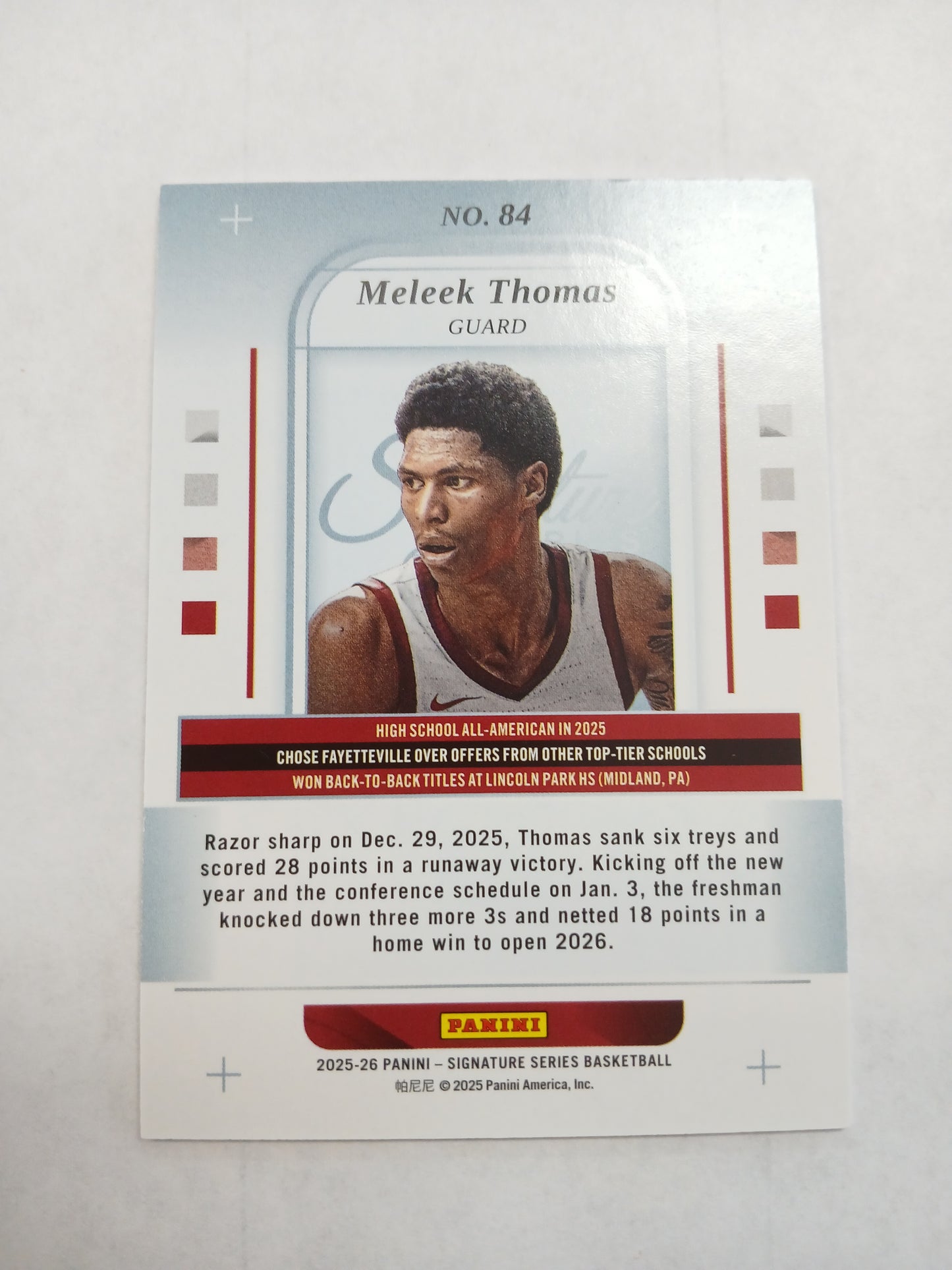 2025 Signature Series Meleek Thomas True Gold #/10
