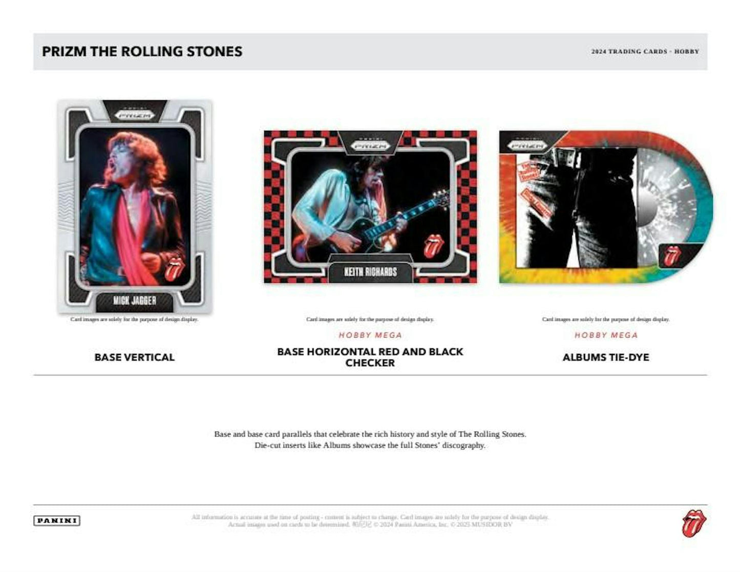 2024 Panini Prizm Rolling Stones Mega Box