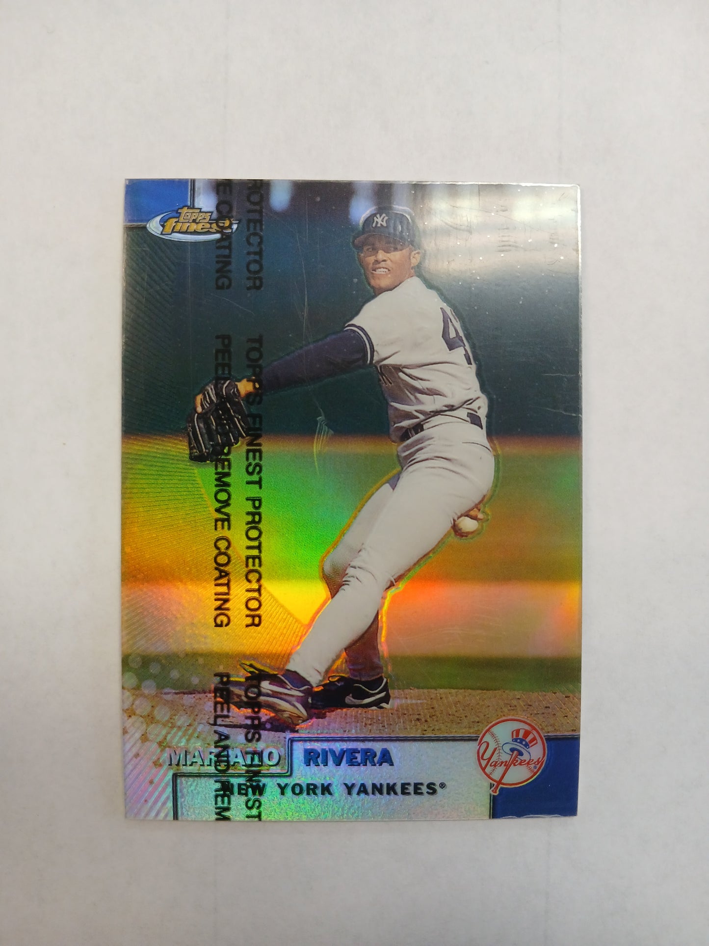 1999 Topps Finest Mariano Rivera Refractor With Coating