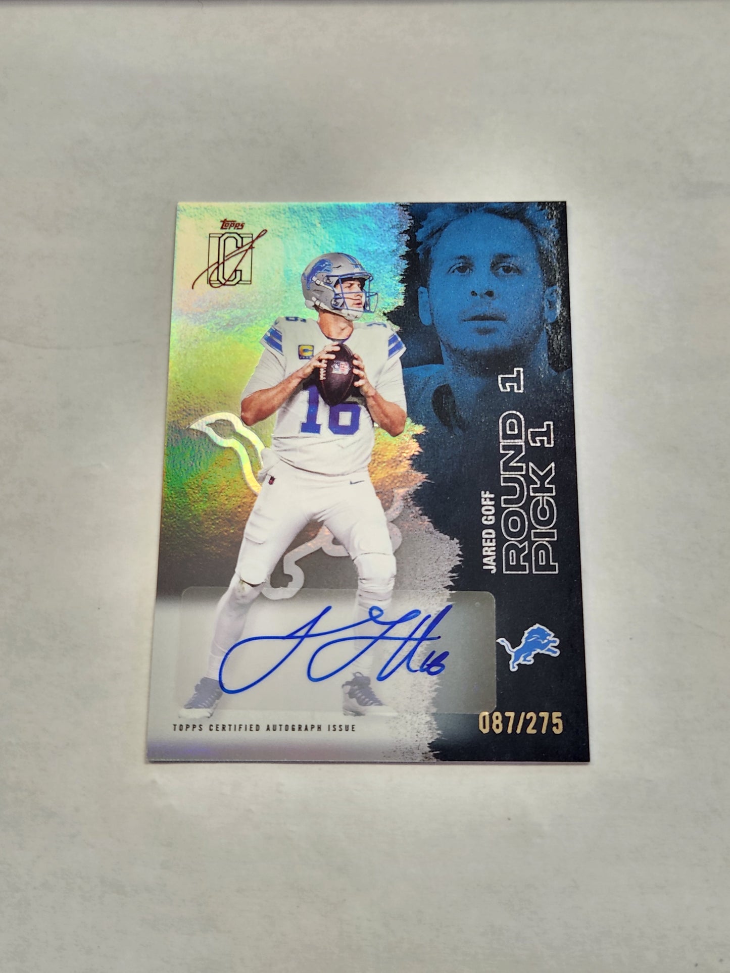 2025 Topps Signature Class Jared Goff Silver Auto #/275