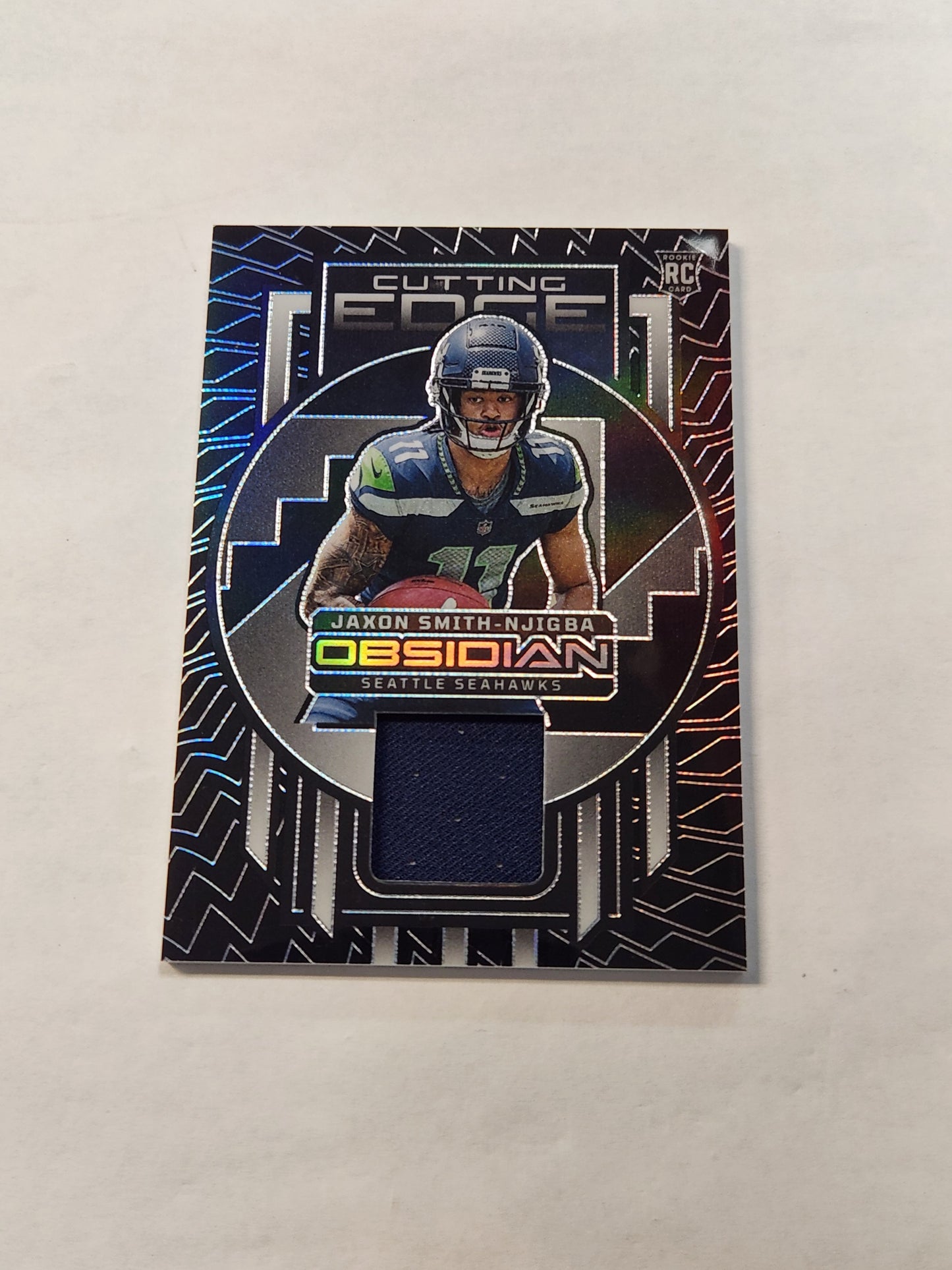 2023 Obsidian Jaxon Smit-Njigba Cutting Edge Rookie Jersey Card /199
