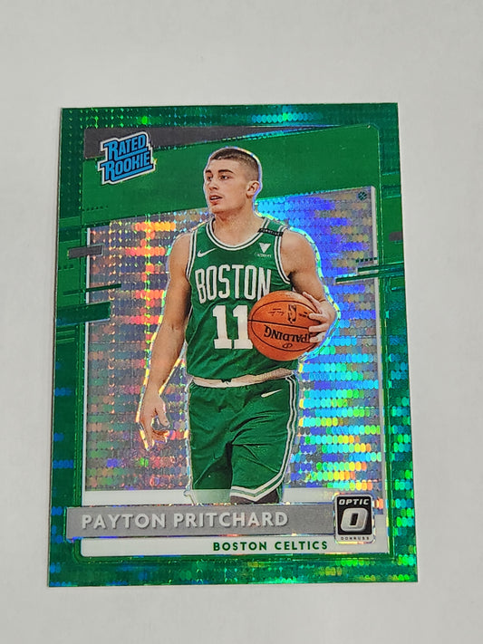 2020 Optic Payton Pritchard Rated Rookie Green Pulsar SP Jersey Color Match