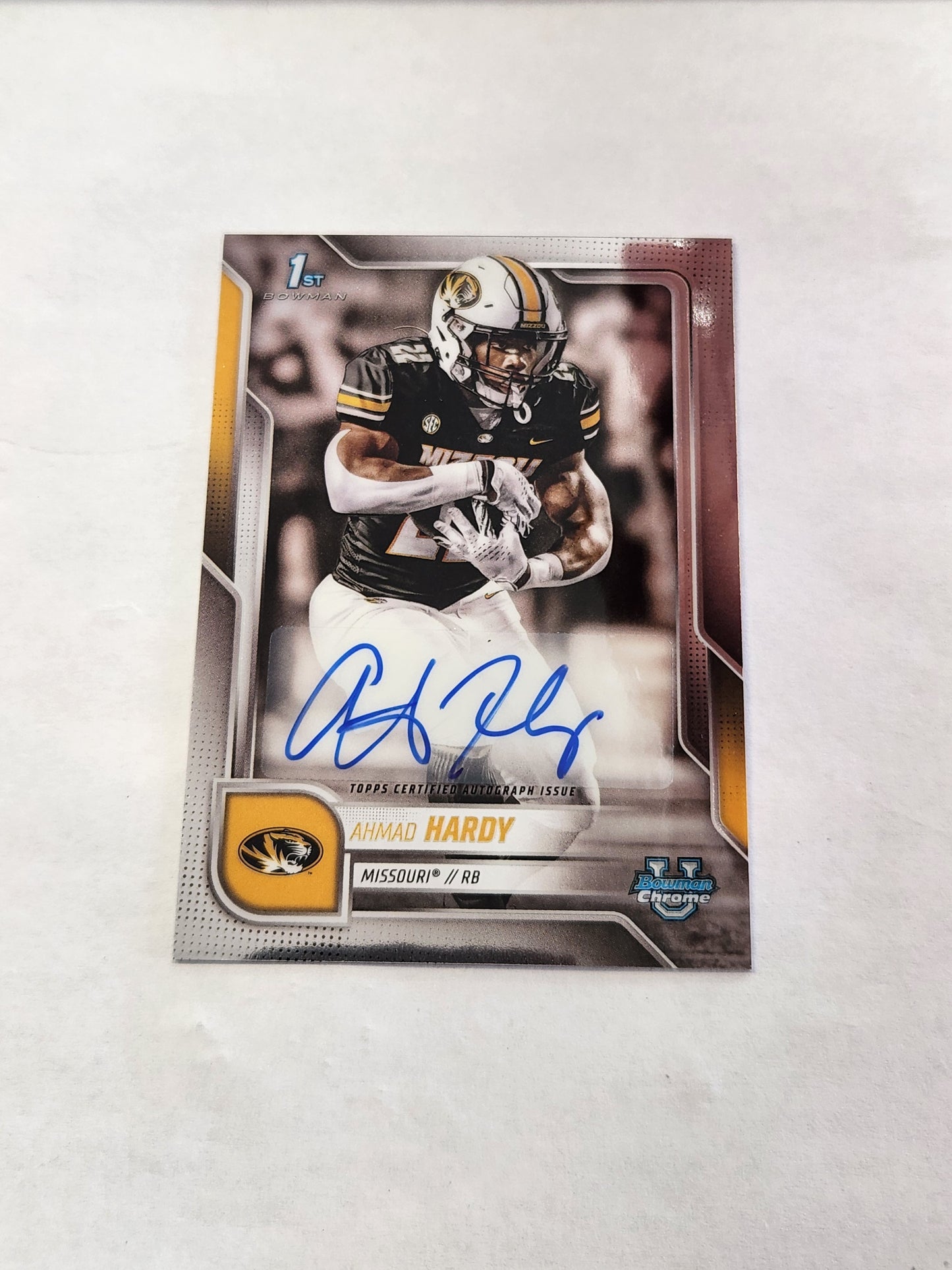 2025 Bowman Chrome U Ahmad Hardy 1st Bowman Auto