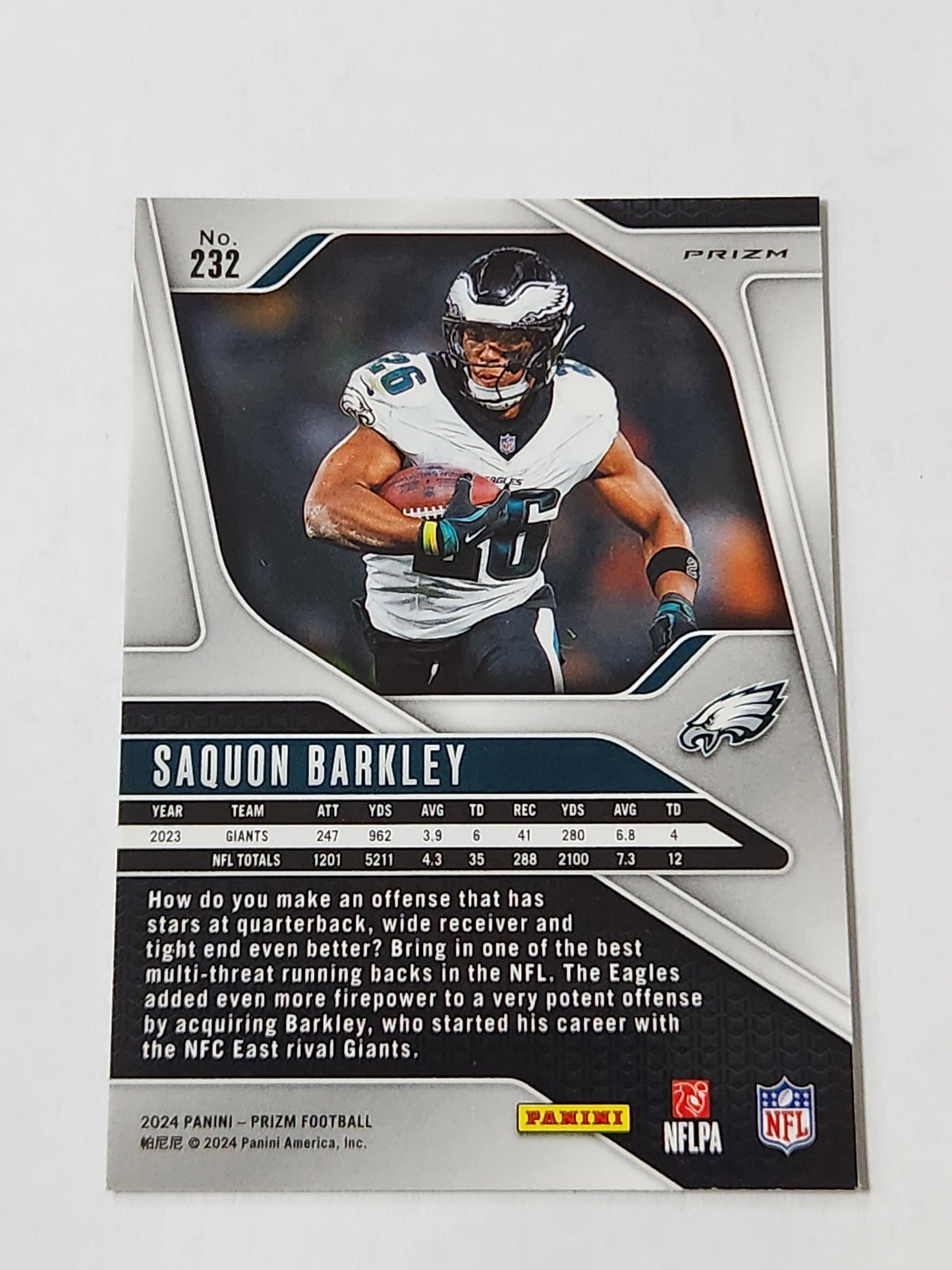 2024 Prizm Saquon Barkley Green Wave Color Match