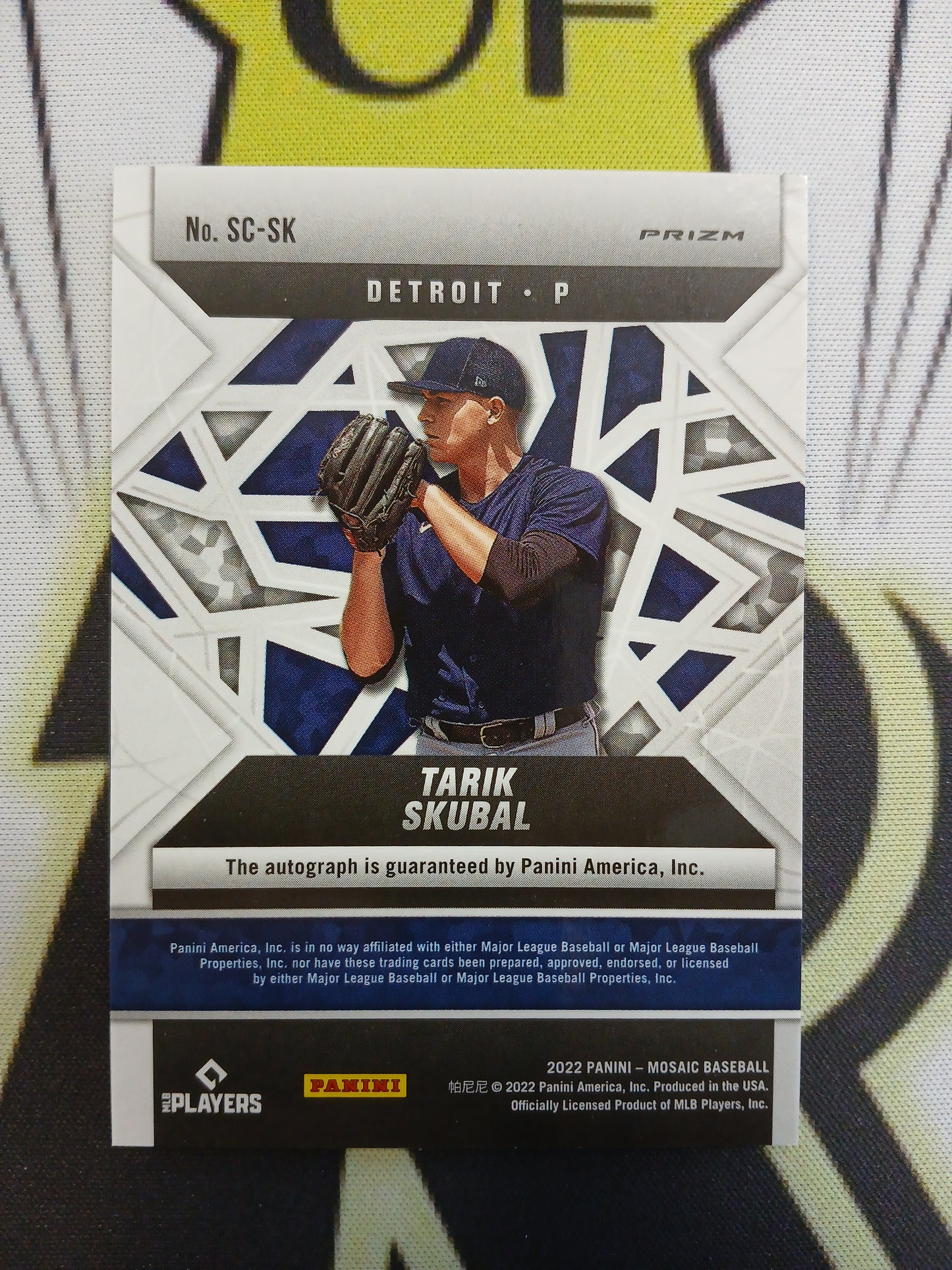 2022 Mosaic Tarik Skubal Scripts Silver Prizm Auto