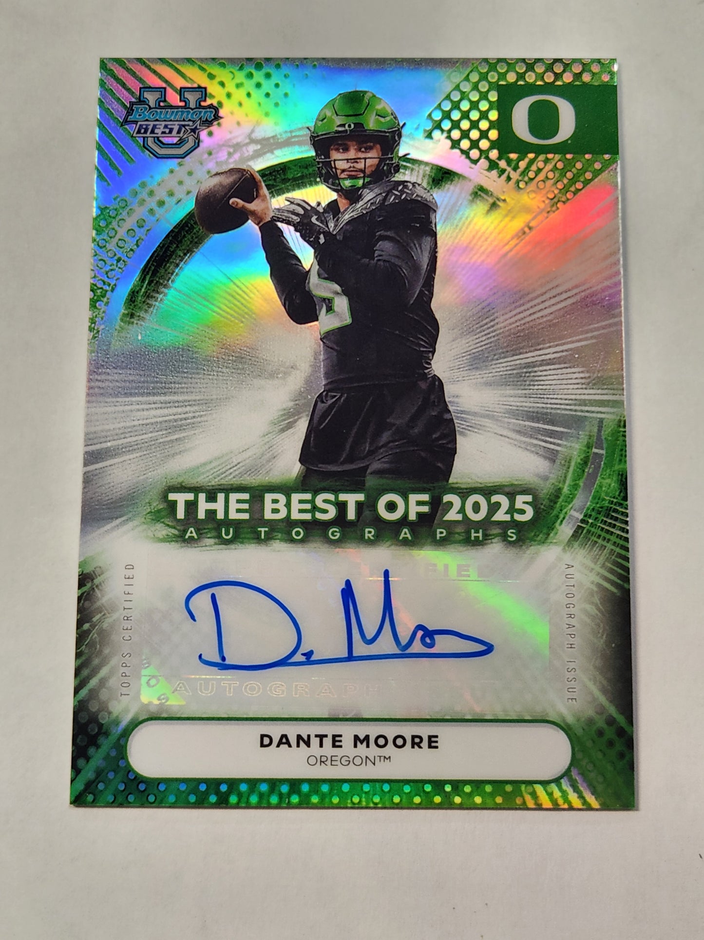 2025 Bowman Best of 2025 Autographs Dante Moore Oregon BOA-DM
