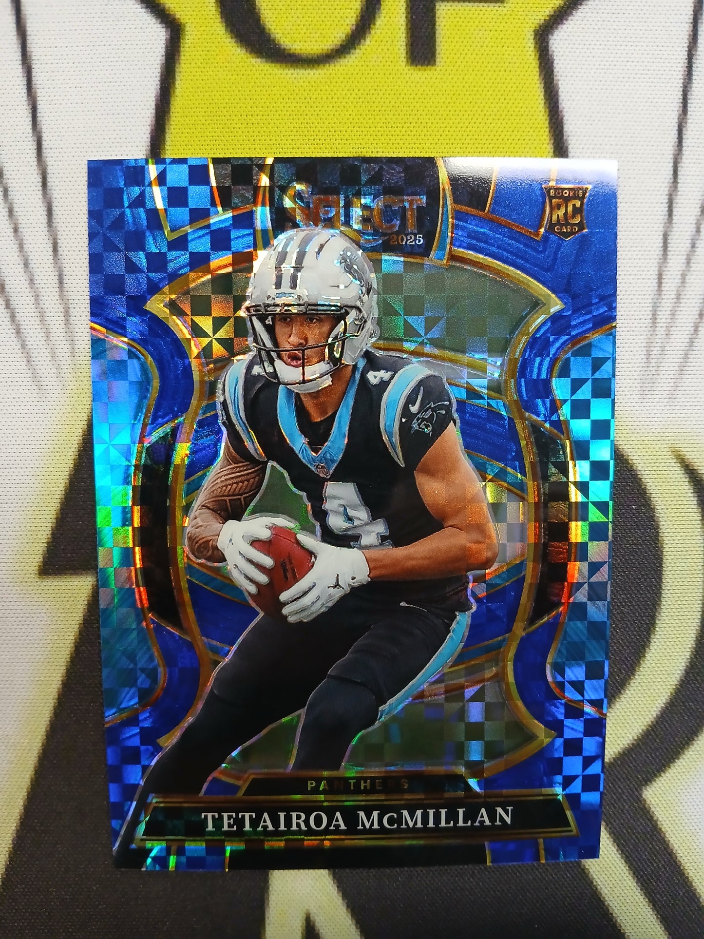 2025 Select Tetairoa McMillan Concourse Blue Plaid Rookie #/249