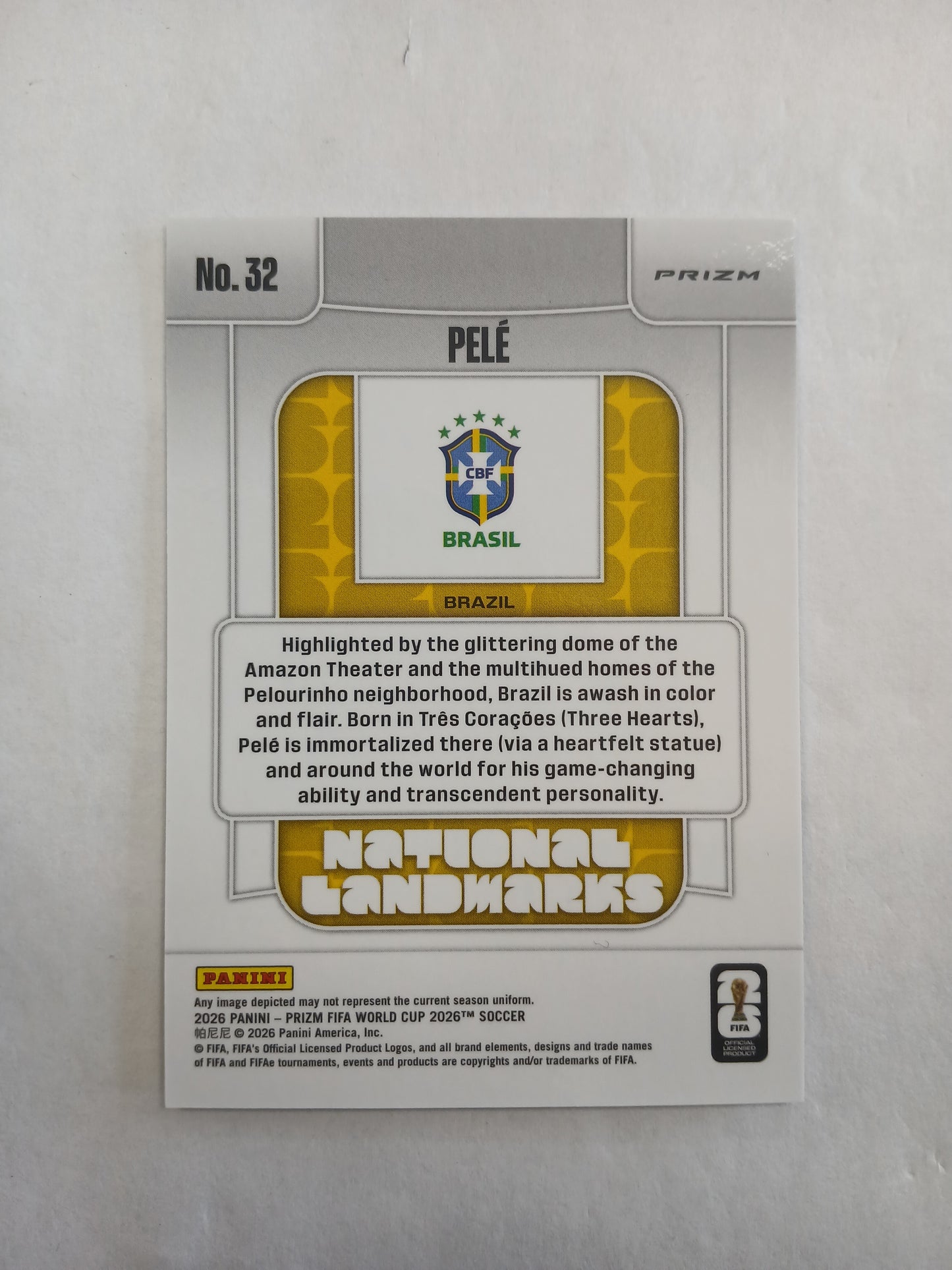 2026 Prizm World Cup Pele National Landmarks Case Hit SSP