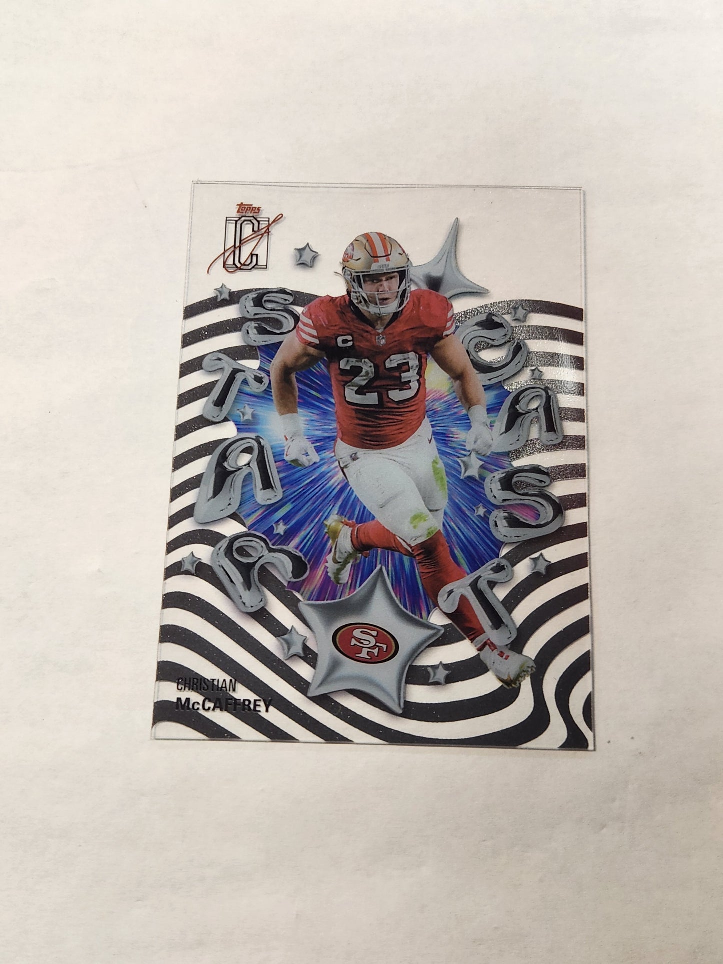 2025 Topps Signature Class Christian McCaffrey Star Cast Acetate Case Hit SSP