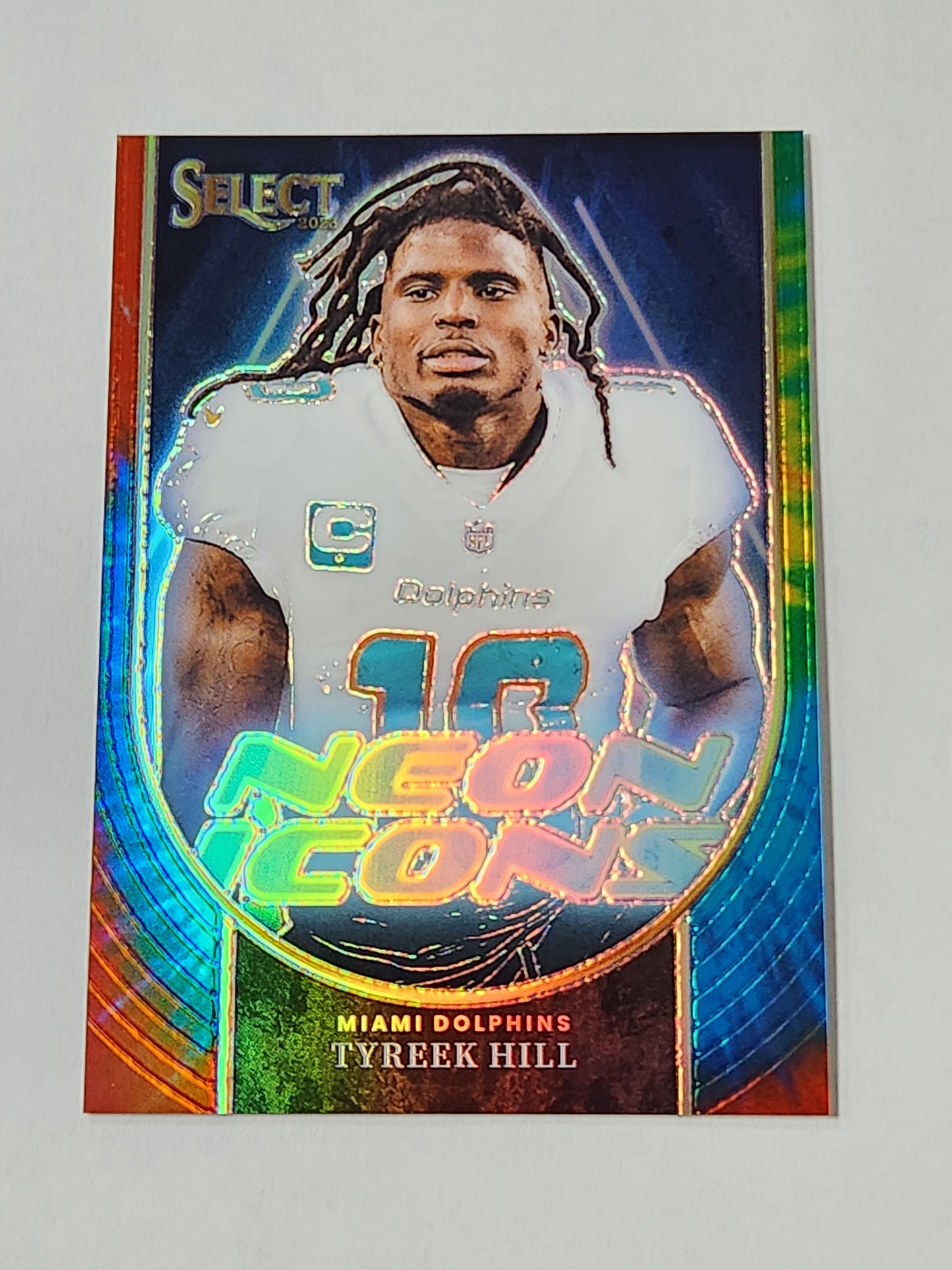 2023 Panini Select Neon Icons Tyreek Hill /25 SP NI-THI JSY #