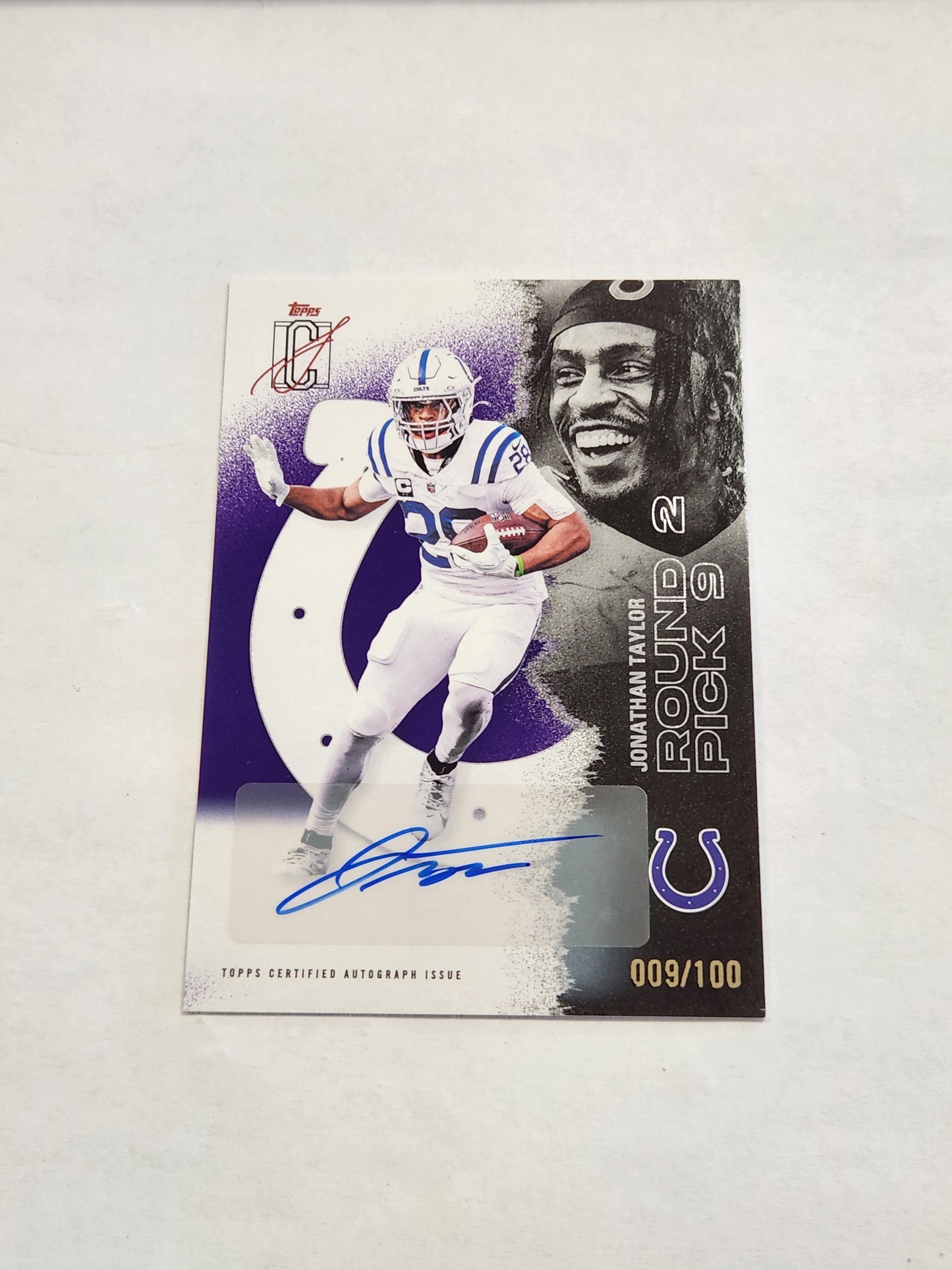 2025 Topps Signature Class Jonathan Taylor Purple Auto #/100