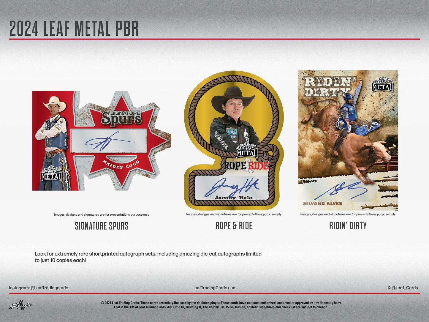2024 Leaf Metal PBR Professional Bull Riders Hobby Box