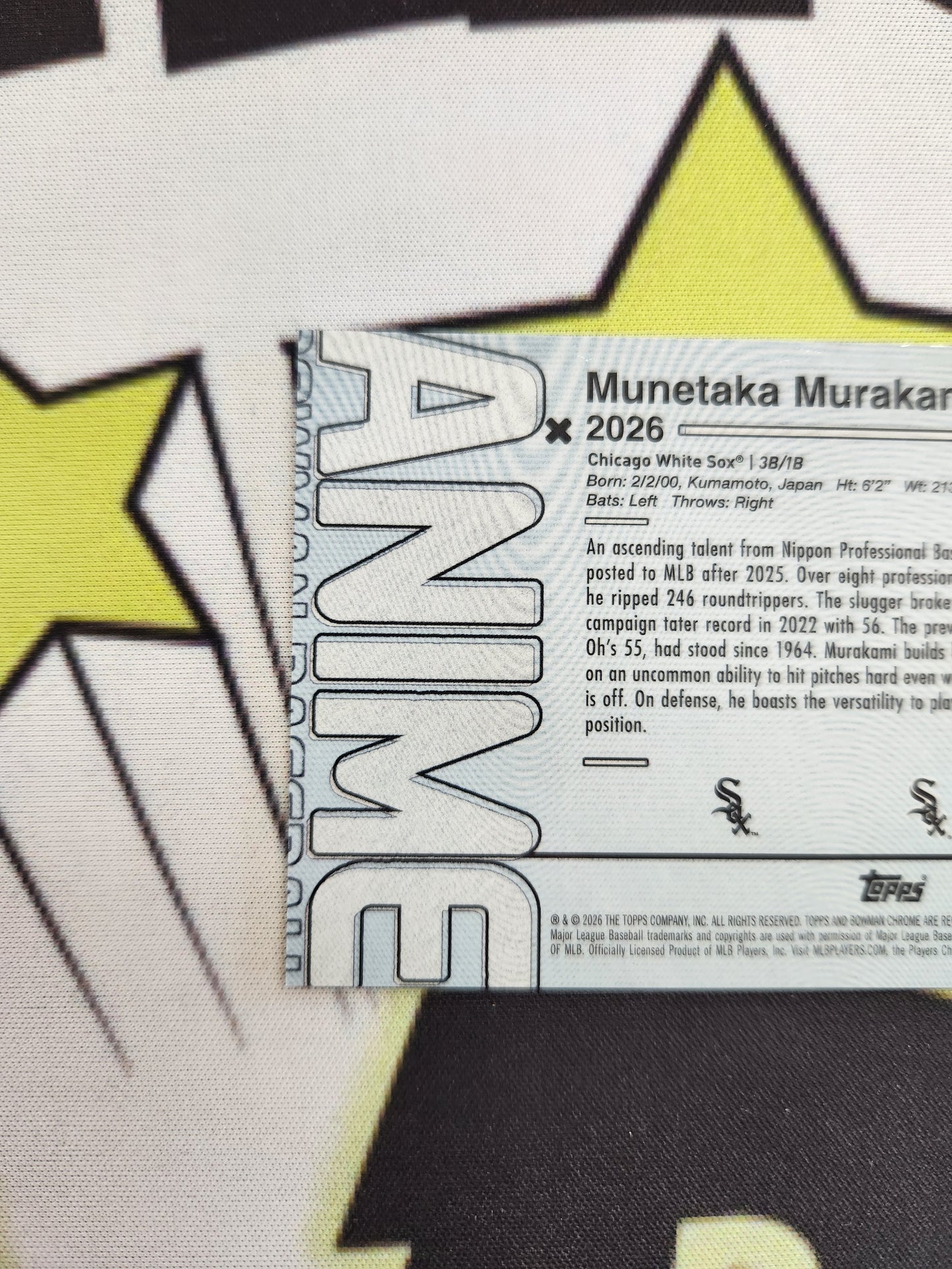 2026 Bowman Anime RC Munetaka Murakami BA-3