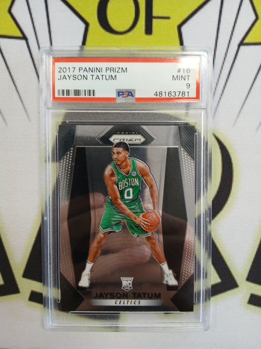 2017 Prizm Jayson Tatum Rookie #16 PSA 9