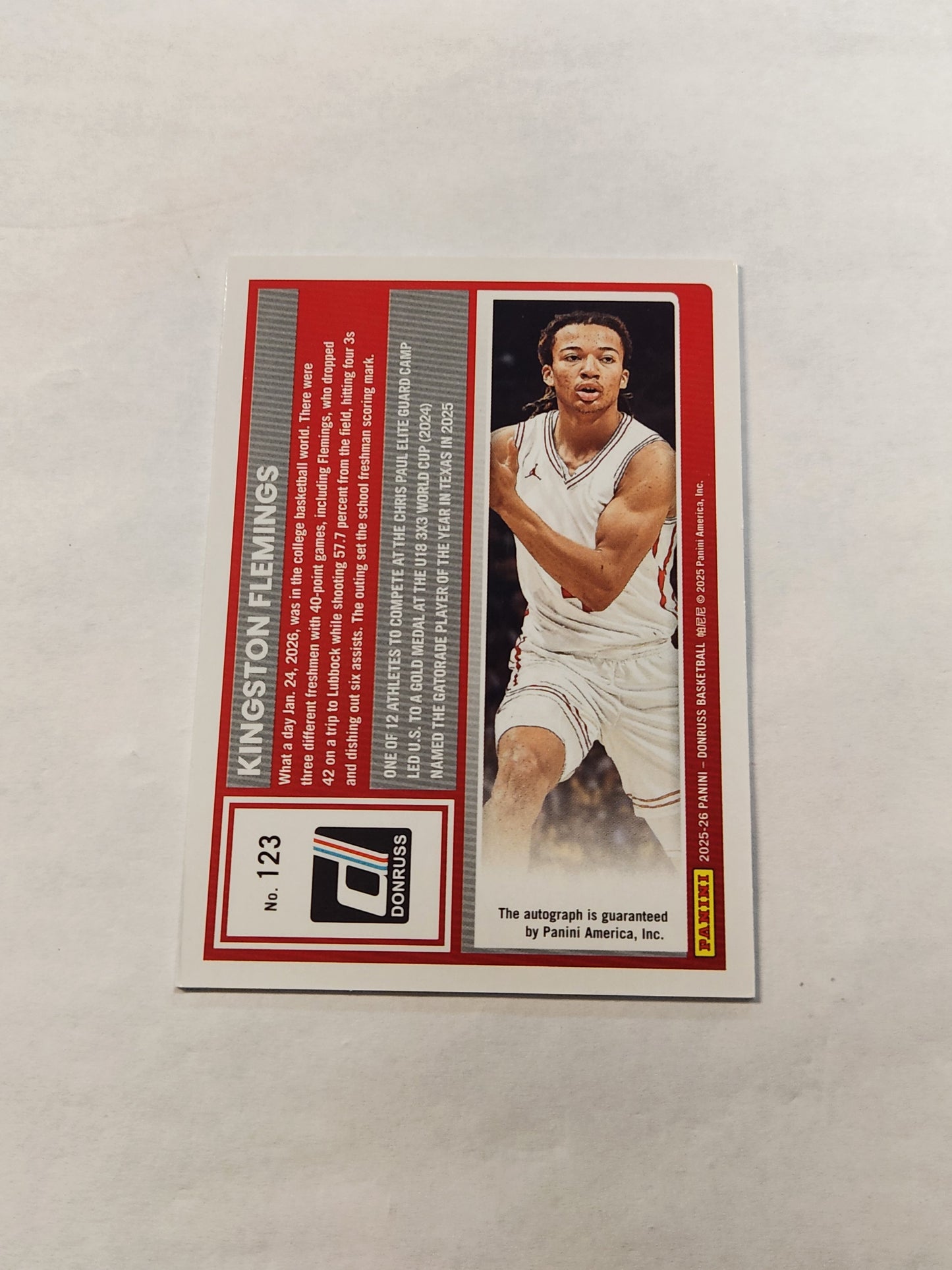 2025 Donruss Kingston Flemings Blue Auto #/25