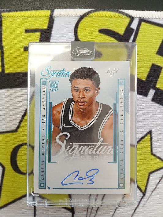 2025 Signature Series Retro Carter Bryant On Card Rookie Auto #1/1 One of One
