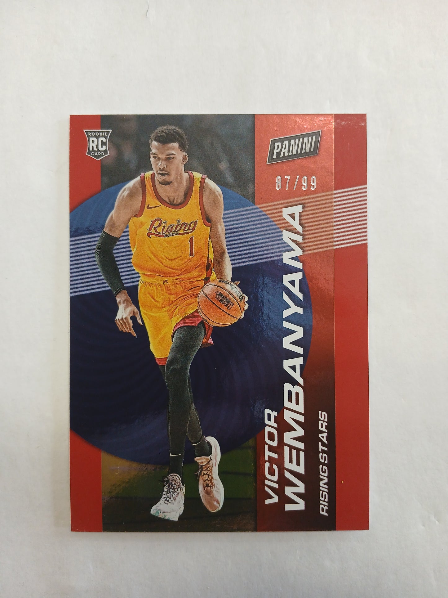 2023 Panini Victor Wembanyama Rising Stars Rookie Foil #/99