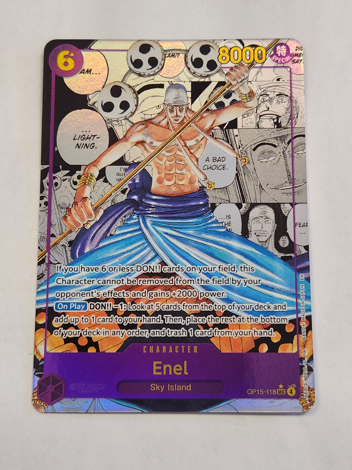 Enel One Piece Manga OP15-118 Adventure on Kami's Island OP15-EB04