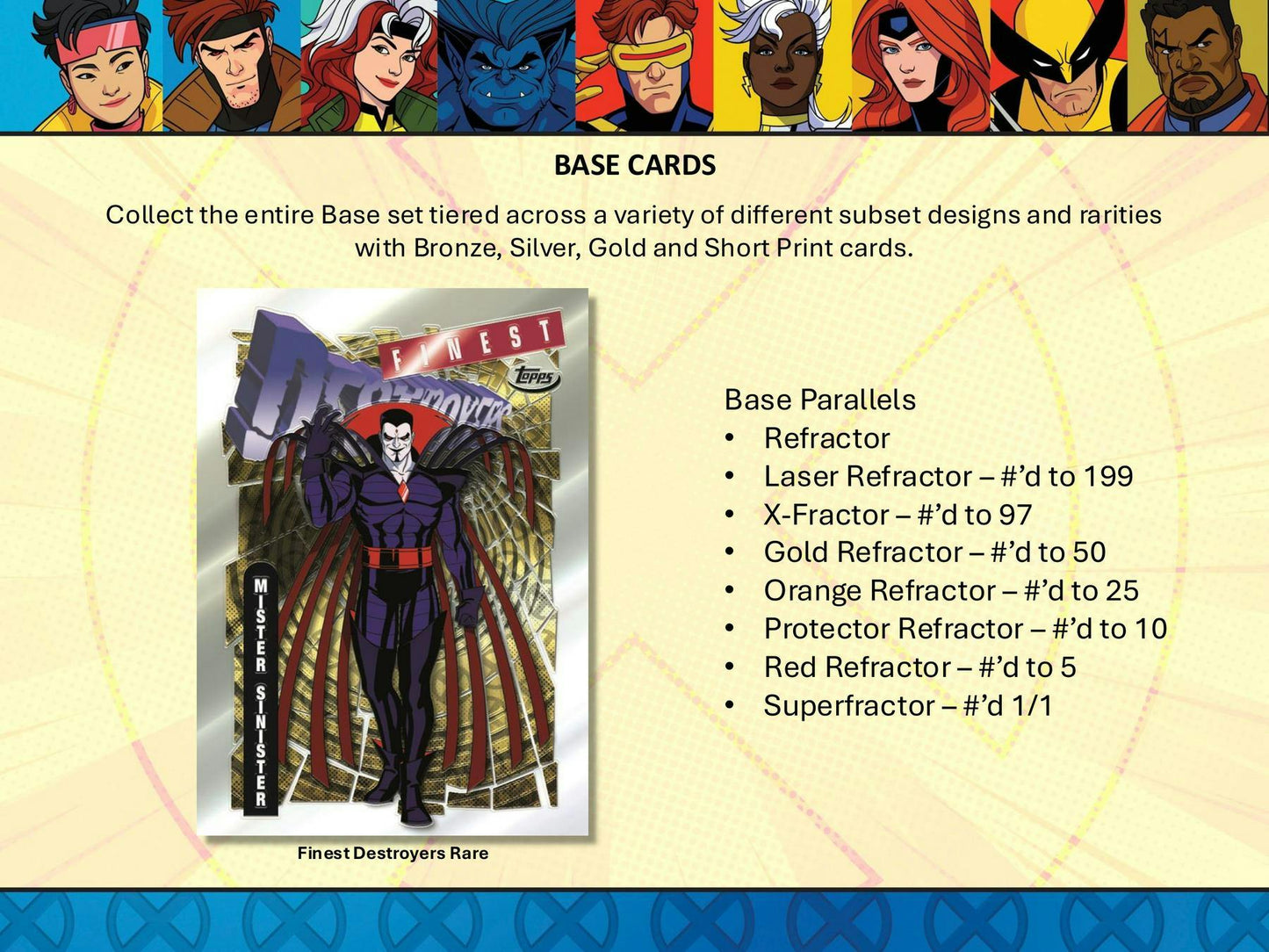 2024 Topps Finest Marvel X-Men 97 Hobby Pack