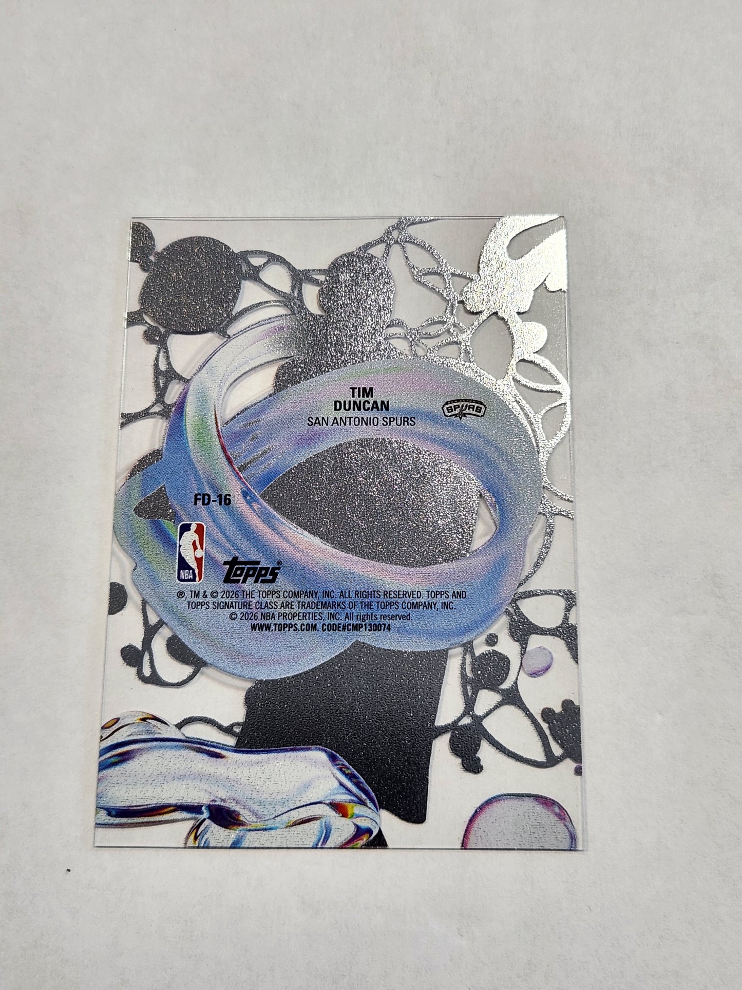 2026 Topps Signature Class Tim Duncan Fluidity Case Hit SSP