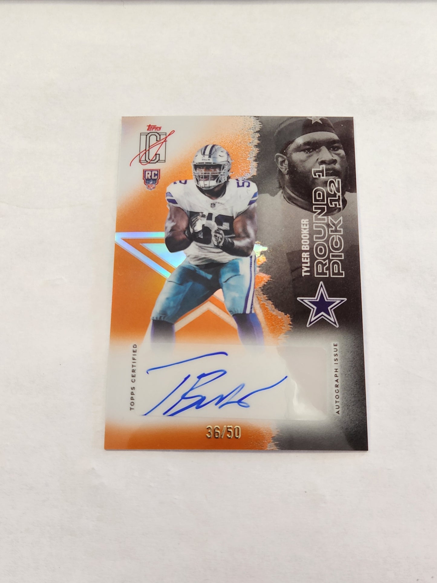 2025 Topps Signature Class Tyler Booker Orange Refractor Rookie Auto #/50