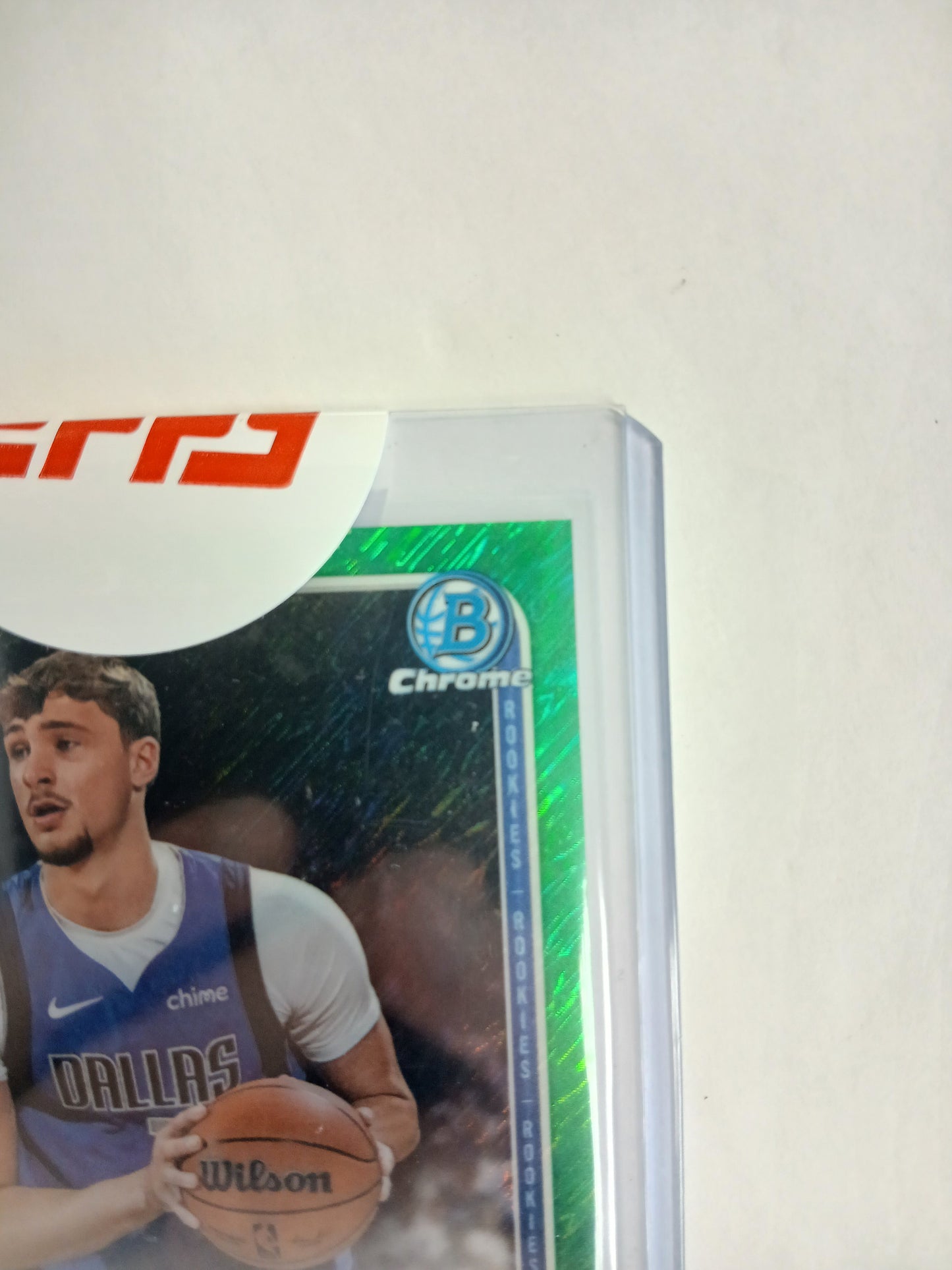 2025 Bowman Chrome Cooper Flagg Rookie On Card Auto Green Shimmer Refractor #/99 Sealed Redemption