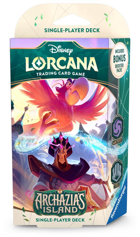 Disney Lorcana Archazia's Island TCG Amethyst Steel Starter Deck