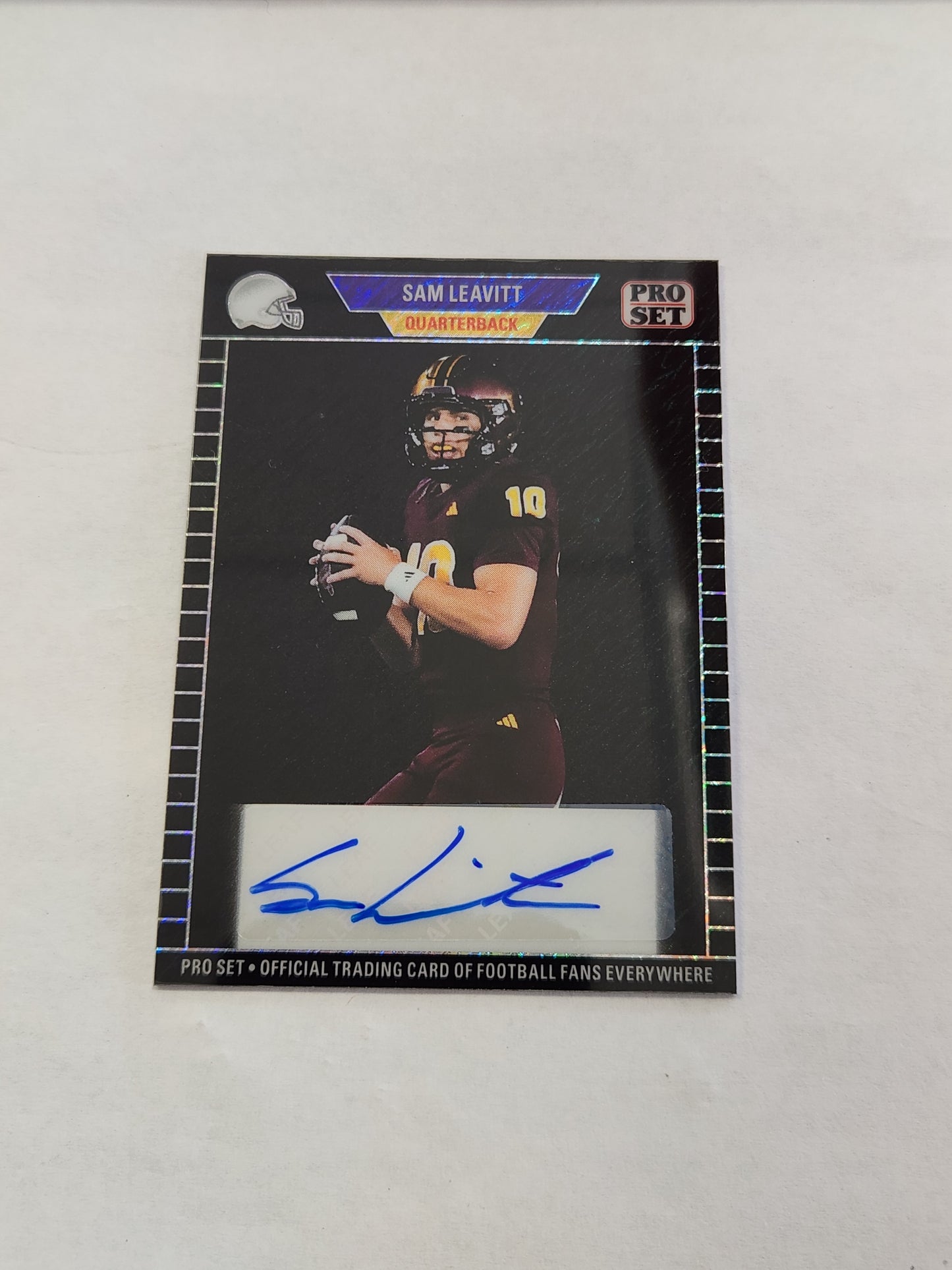 2024 Leaf Pro Set Sam Leavitt Black Shimmer Auto #/6