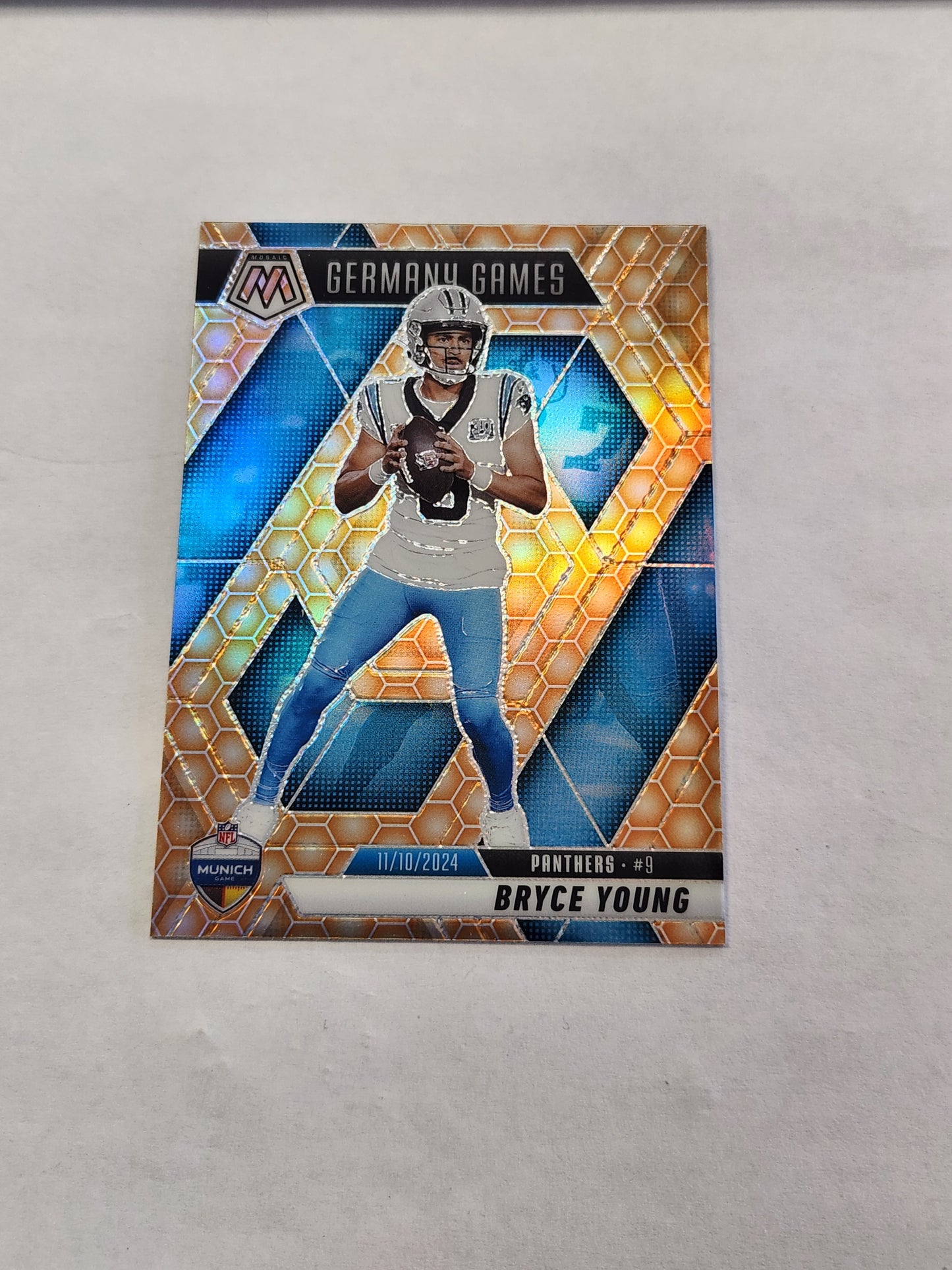 2025 Mosaic Bryce Young Germany Games Honeycomb Case Hit SSP