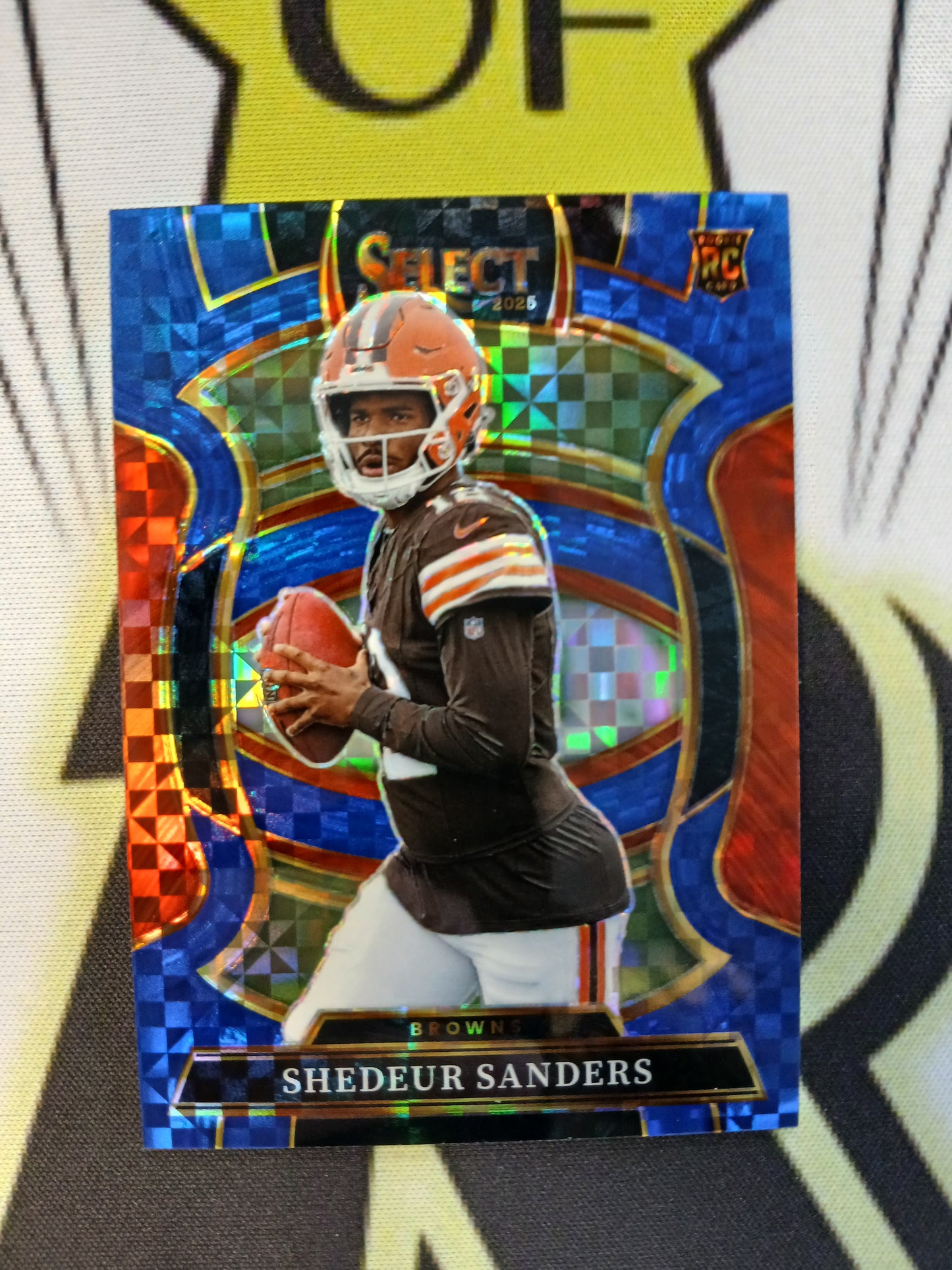 2025 Select Shedeur Sanders Concourse Blue Plaid Rookie #/249