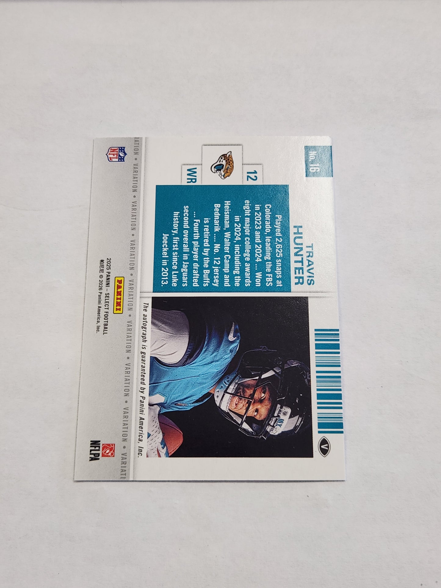 2025 Panini Contenders Travis Hunter Rookie Ticket Cracked Ice Auto #/24