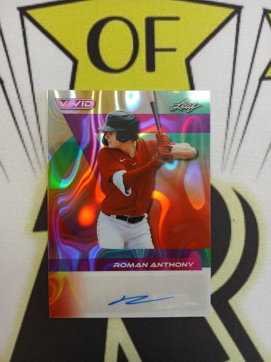 2024 Leaf Vivid Roman Anthony Purple Wave Auto #/8