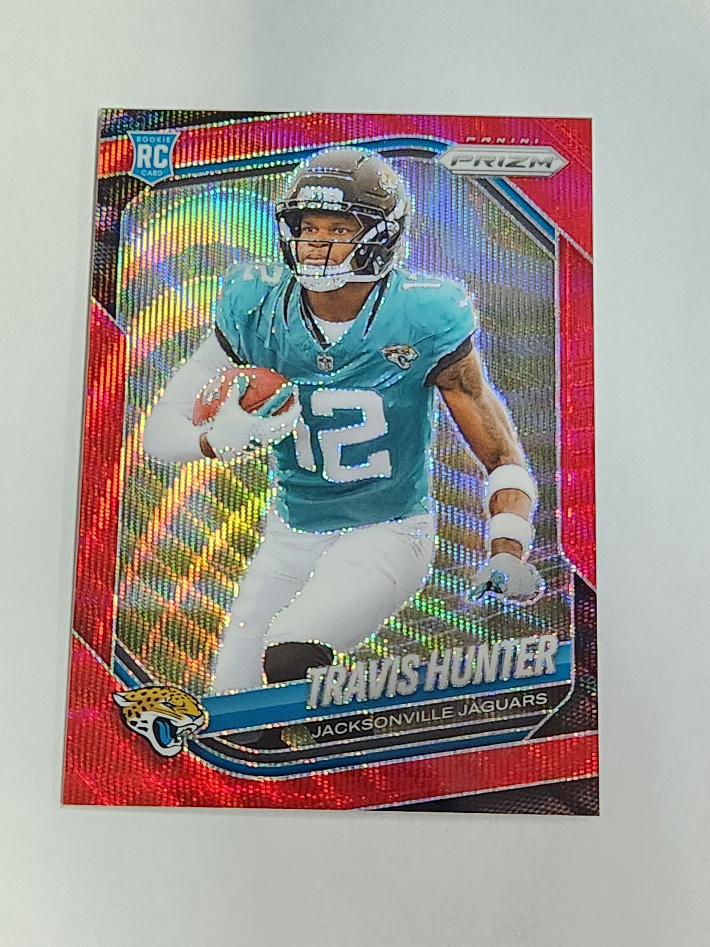 2025 Prizm Travis Hunter Red Wave Rookie #/149