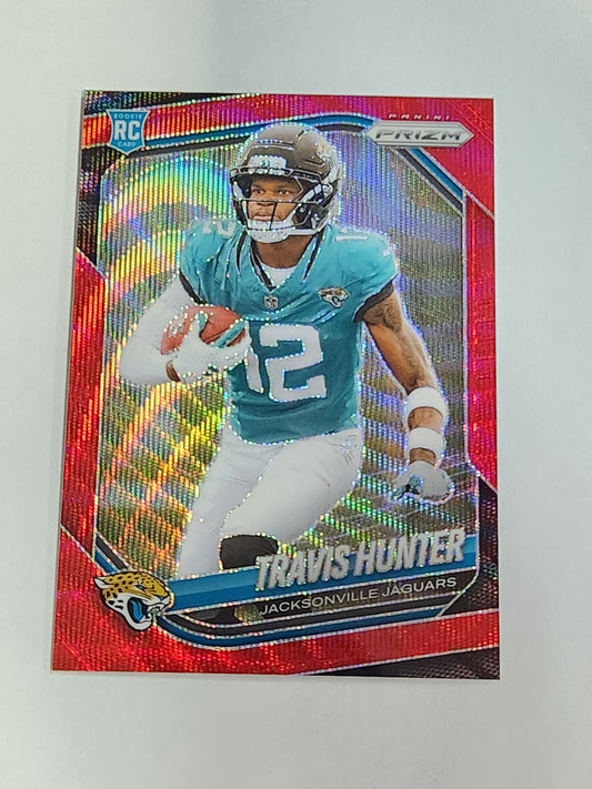 2025 Prizm Travis Hunter Red Wave Rookie #/149