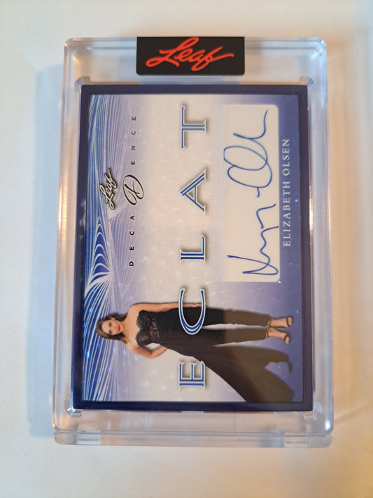 2023 Leaf Deca Dence Eclat Elizabeth Olsen Auto /8 NM