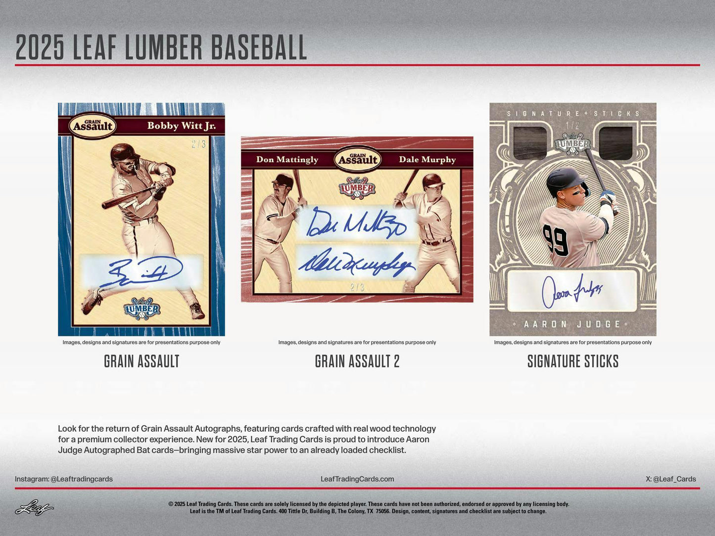 2025 Leaf Lumber Baseball (1) Hobby Box