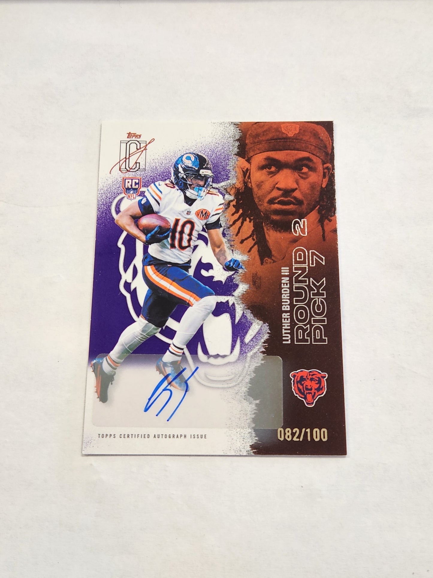 2025 Topps Signature Class Luther Burden III Purple Rookie Auto #/100