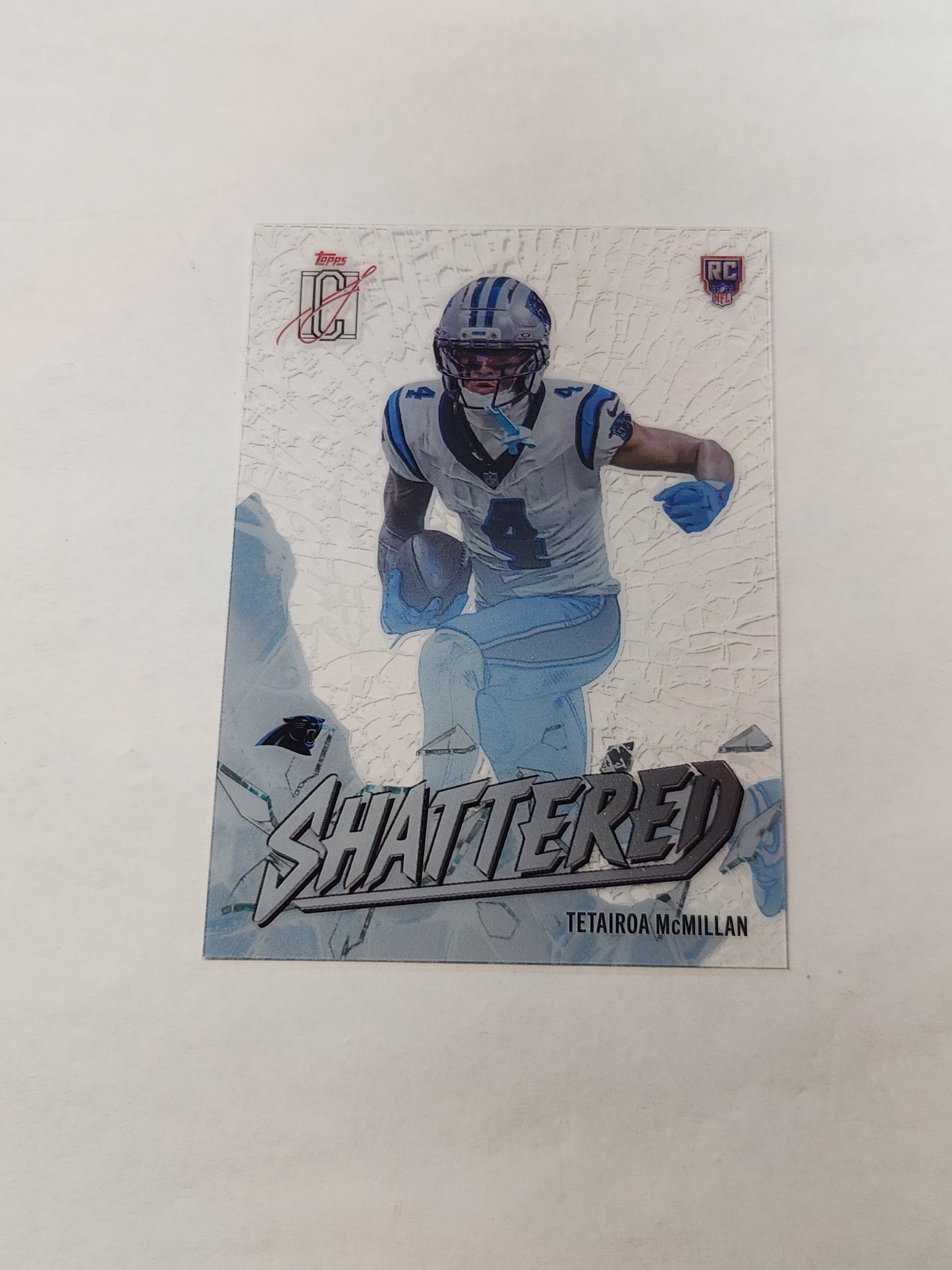 2025 Topps Signature Class Tetairoa McMillan Shattered Rookie Acetate Case Hit SSP