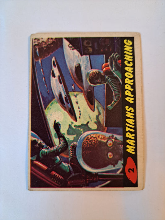 Vintage 1962 Topps Mars Attacks! Martians Approaching Card #2