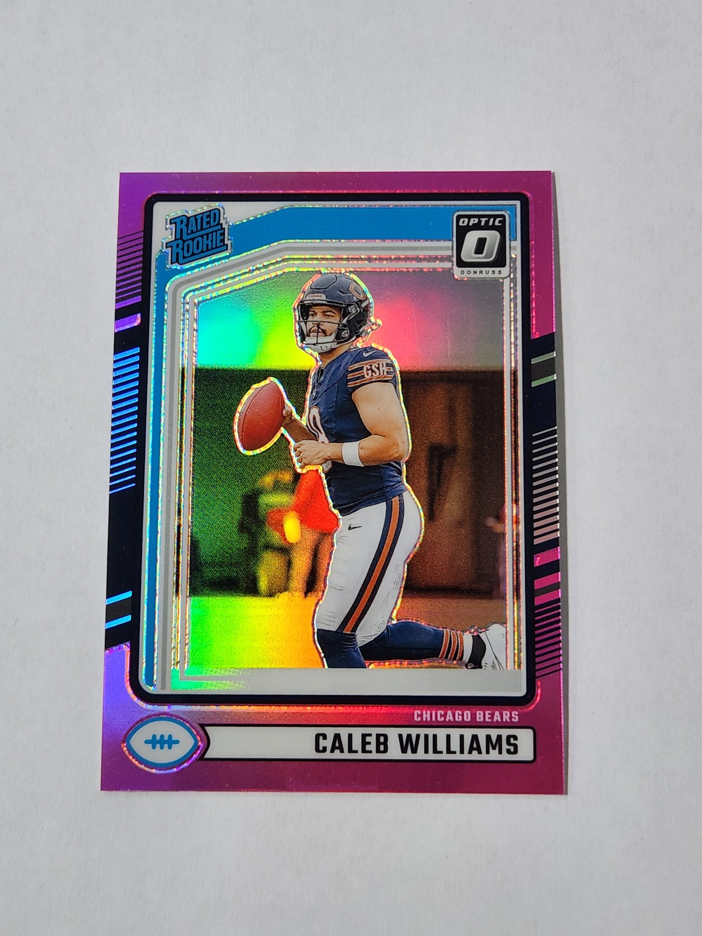 2024 Donruss Caleb Williams Rated Rookie Pink Optic Preview 327